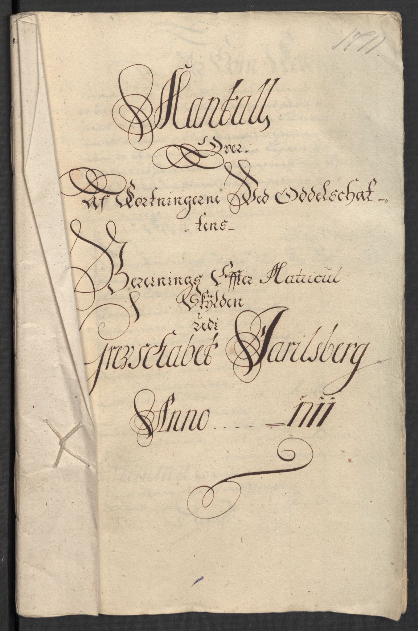 Rentekammeret inntil 1814, Reviderte regnskaper, Fogderegnskap, AV/RA-EA-4092/R32/L1876: Fogderegnskap Jarlsberg grevskap, 1711, p. 387