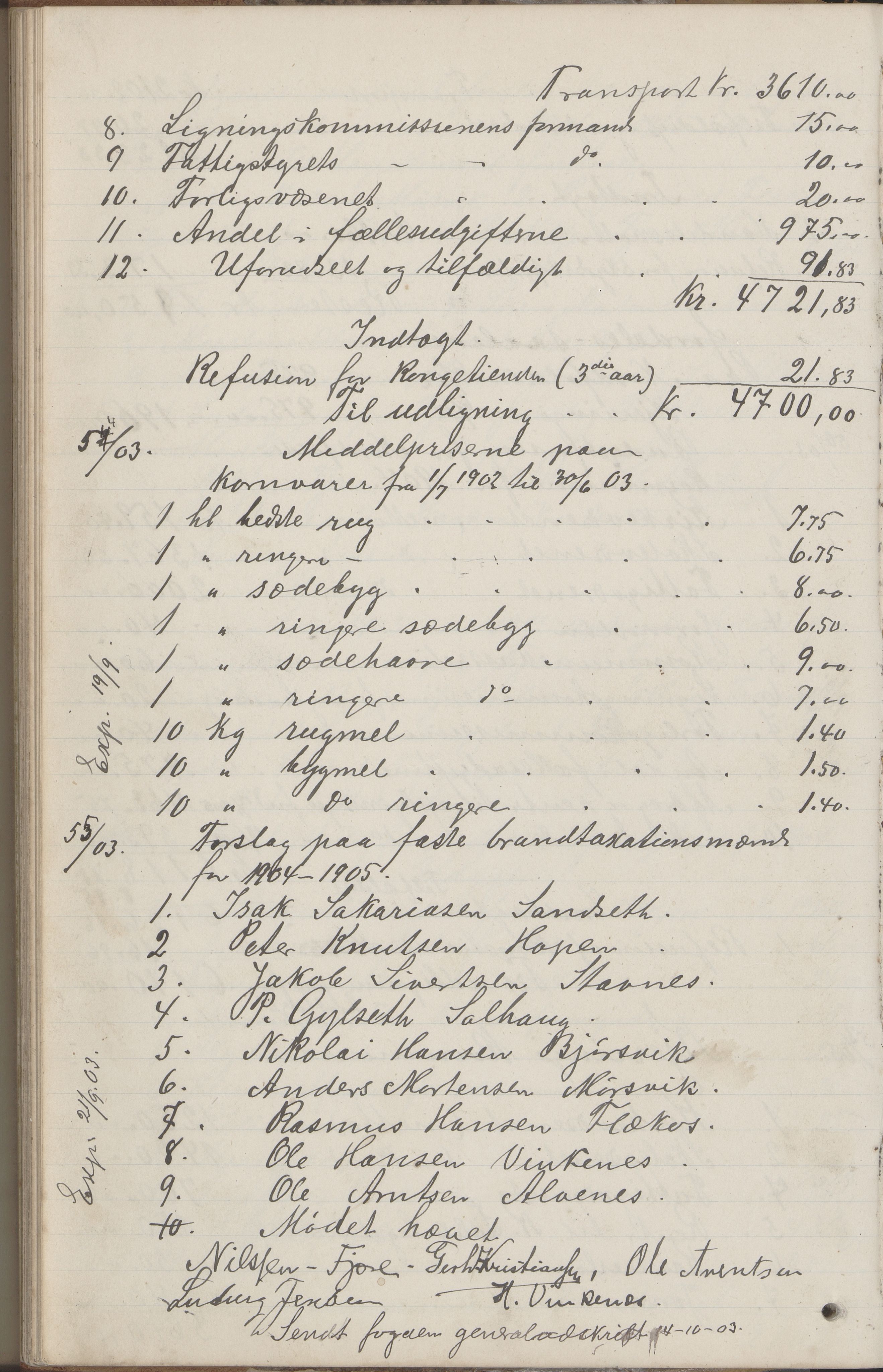 Kjerringøy kommune. Formannskapet, AIN/K-18441.150/A/Aa/L0002: Forhandlingsprotokoll Norfolden- Kjerringø formanskap, 1900-1911