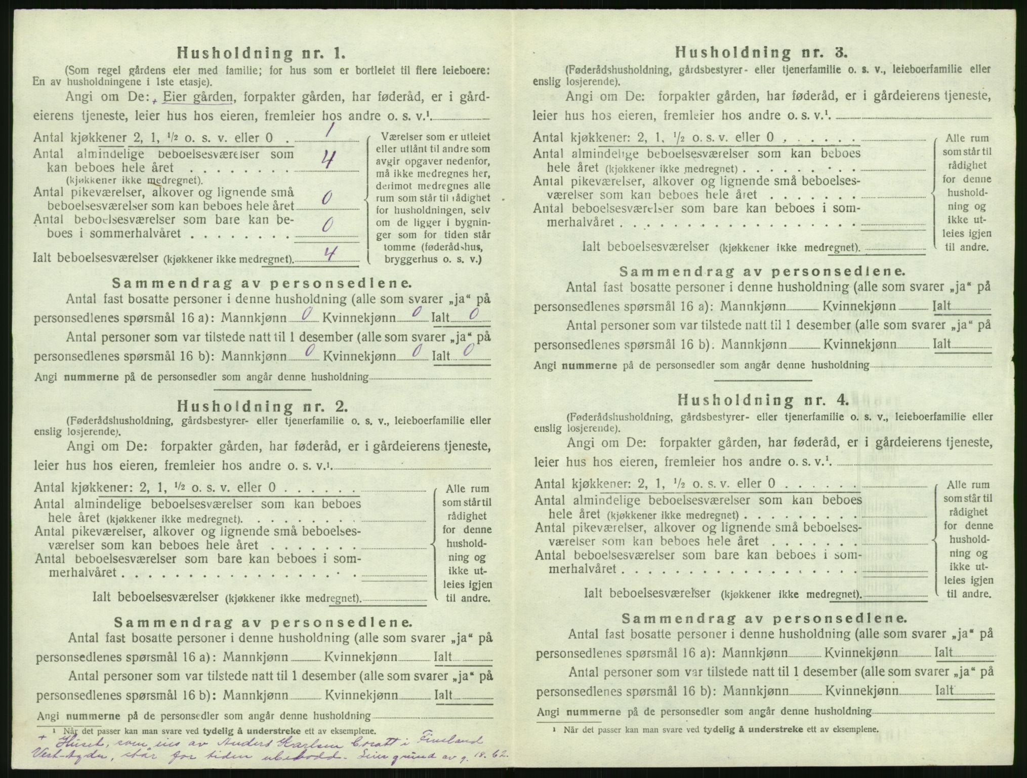 SAK, 1920 census for Øyestad, 1920, p. 499
