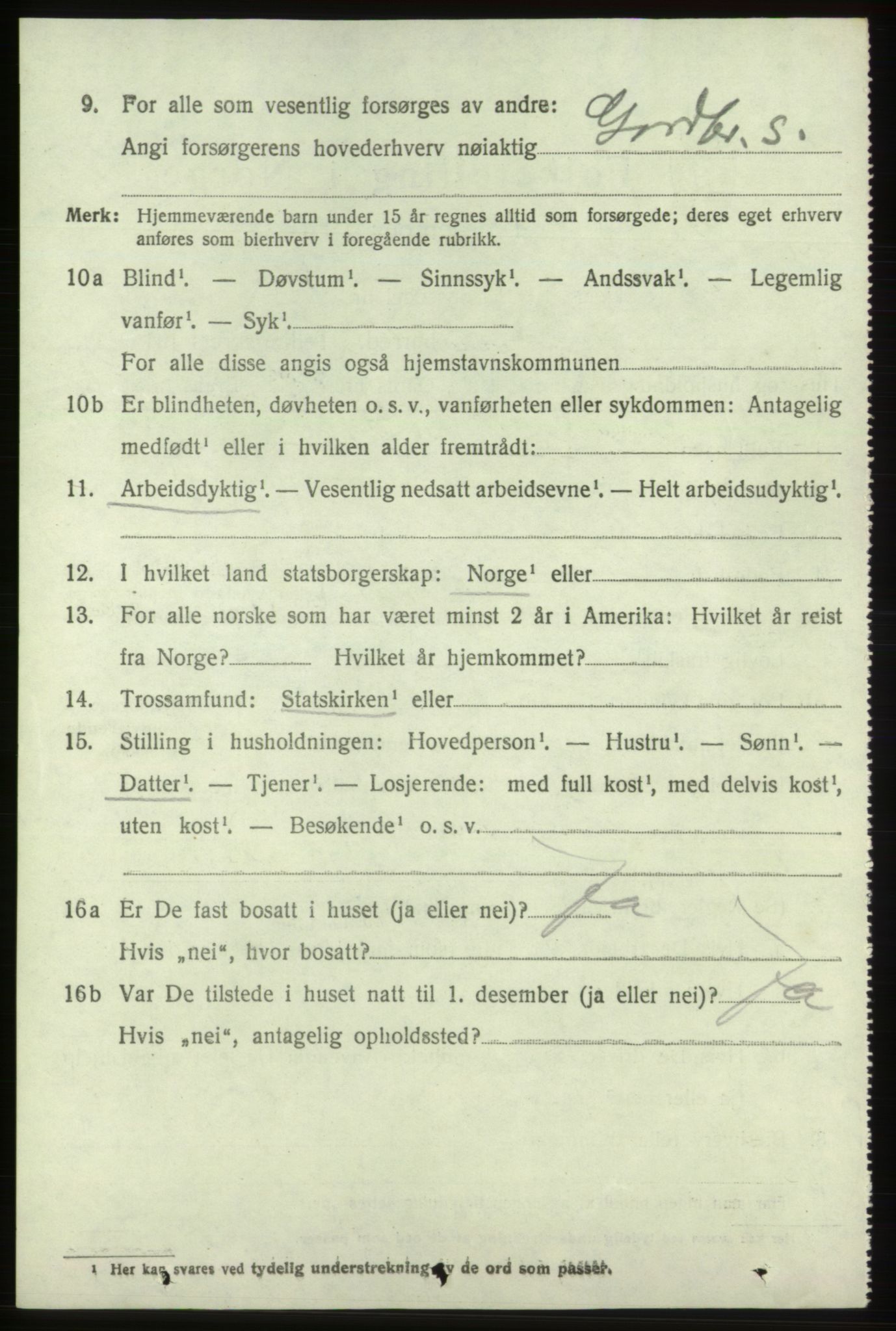 SAB, 1920 census for Skånevik, 1920, p. 4056