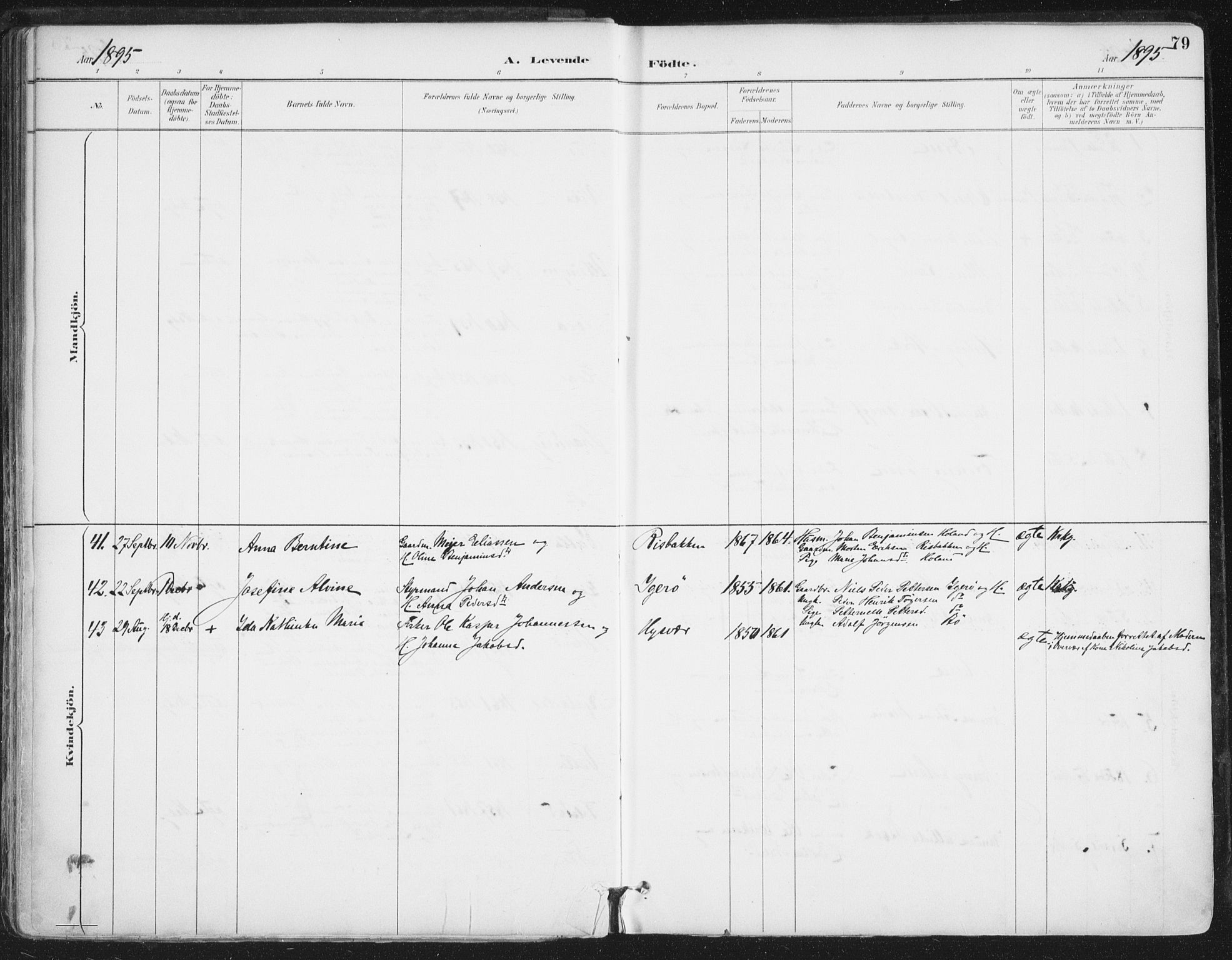 Ministerialprotokoller, klokkerbøker og fødselsregistre - Nordland, AV/SAT-A-1459/816/L0244: Parish register (official) no. 816A10, 1886-1903, p. 79