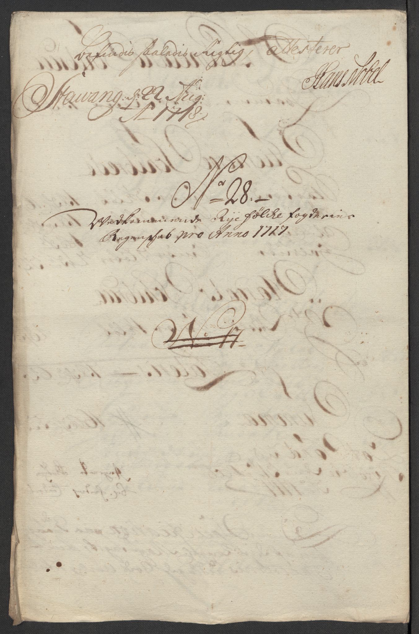 Rentekammeret inntil 1814, Reviderte regnskaper, Fogderegnskap, AV/RA-EA-4092/R47/L2870: Fogderegnskap Ryfylke, 1717, p. 214