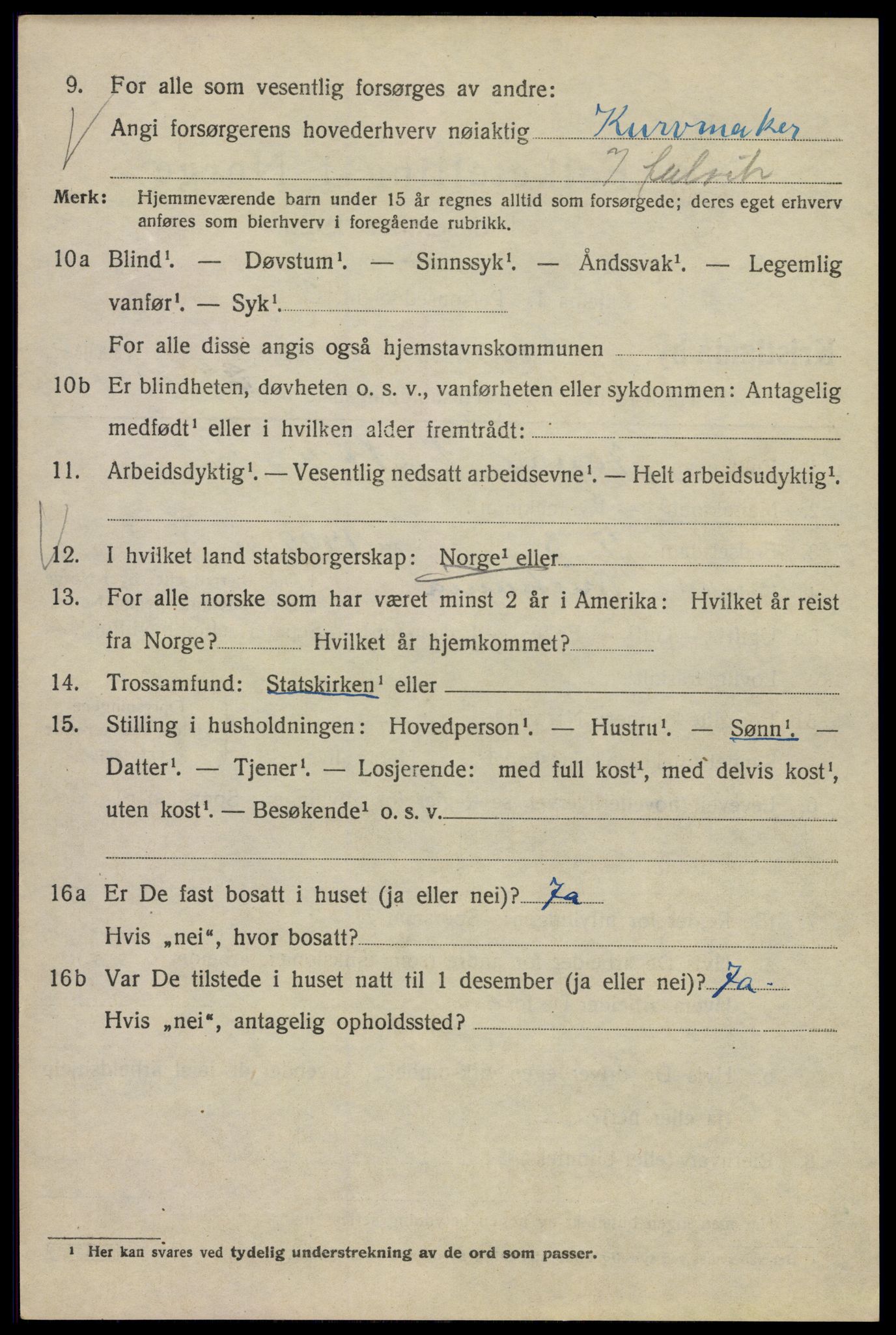 SAO, 1920 census for Kristiania, 1920, p. 569024