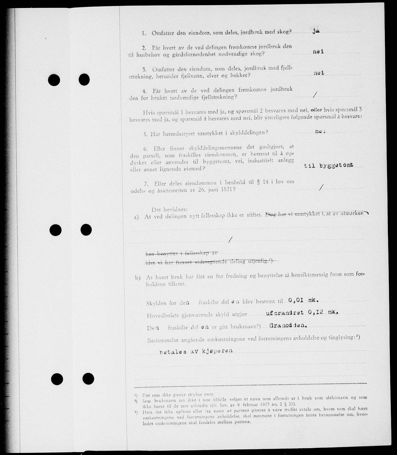 Onsøy sorenskriveri, SAO/A-10474/G/Ga/Gab/L0015: Mortgage book no. II A-15, 1945-1946, Diary no: : 304/1946