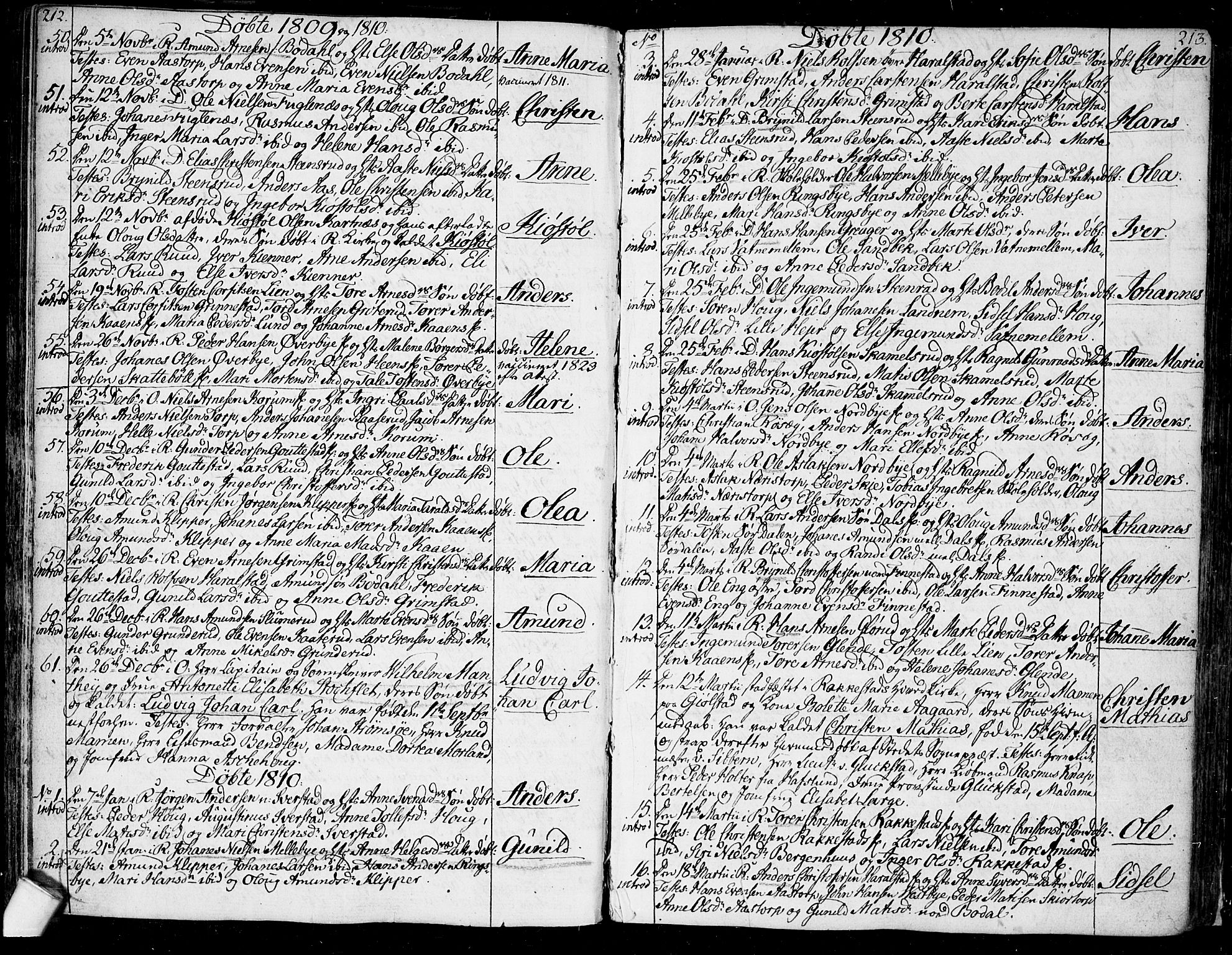 Rakkestad prestekontor Kirkebøker, SAO/A-2008/F/Fa/L0005: Parish register (official) no. I 5, 1784-1814, p. 212-213