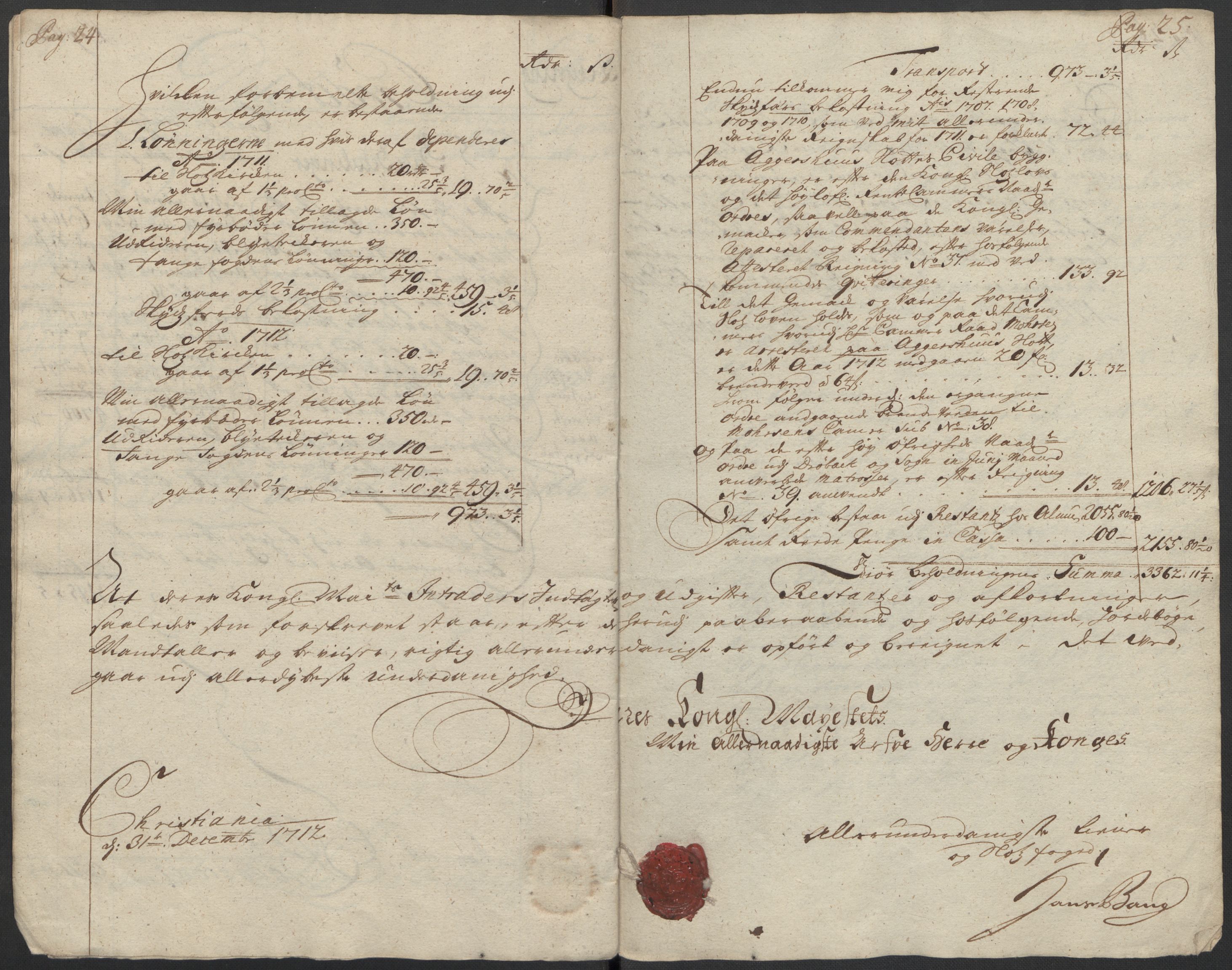 Rentekammeret inntil 1814, Reviderte regnskaper, Fogderegnskap, AV/RA-EA-4092/R10/L0450: Fogderegnskap Aker og Follo, 1712, p. 15