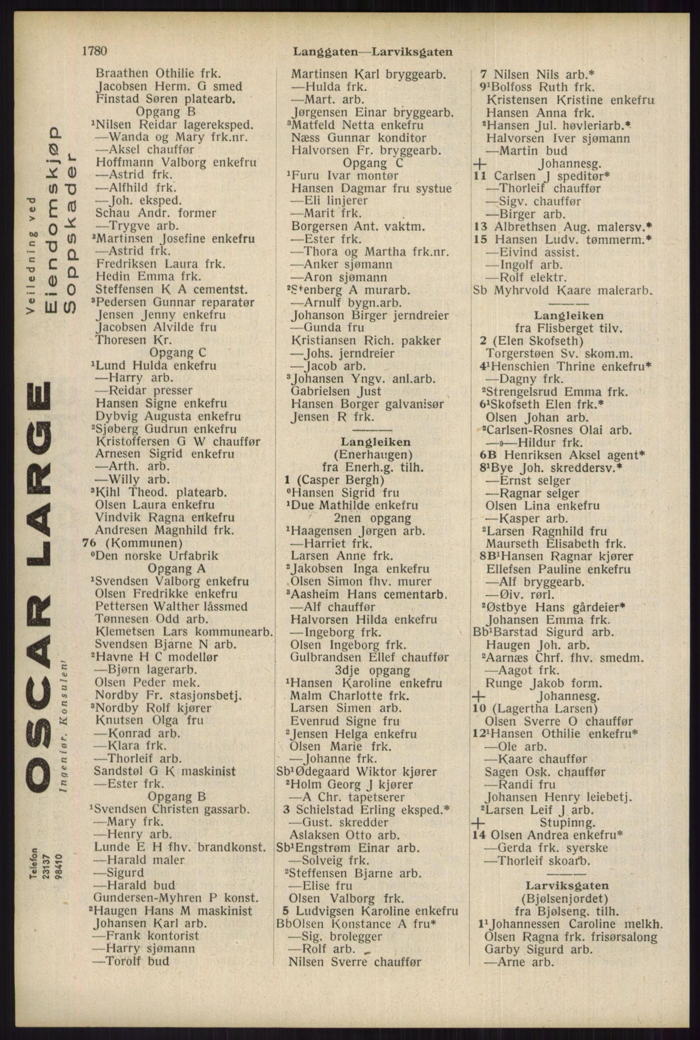 Kristiania/Oslo adressebok, PUBL/-, 1934, p. 1780