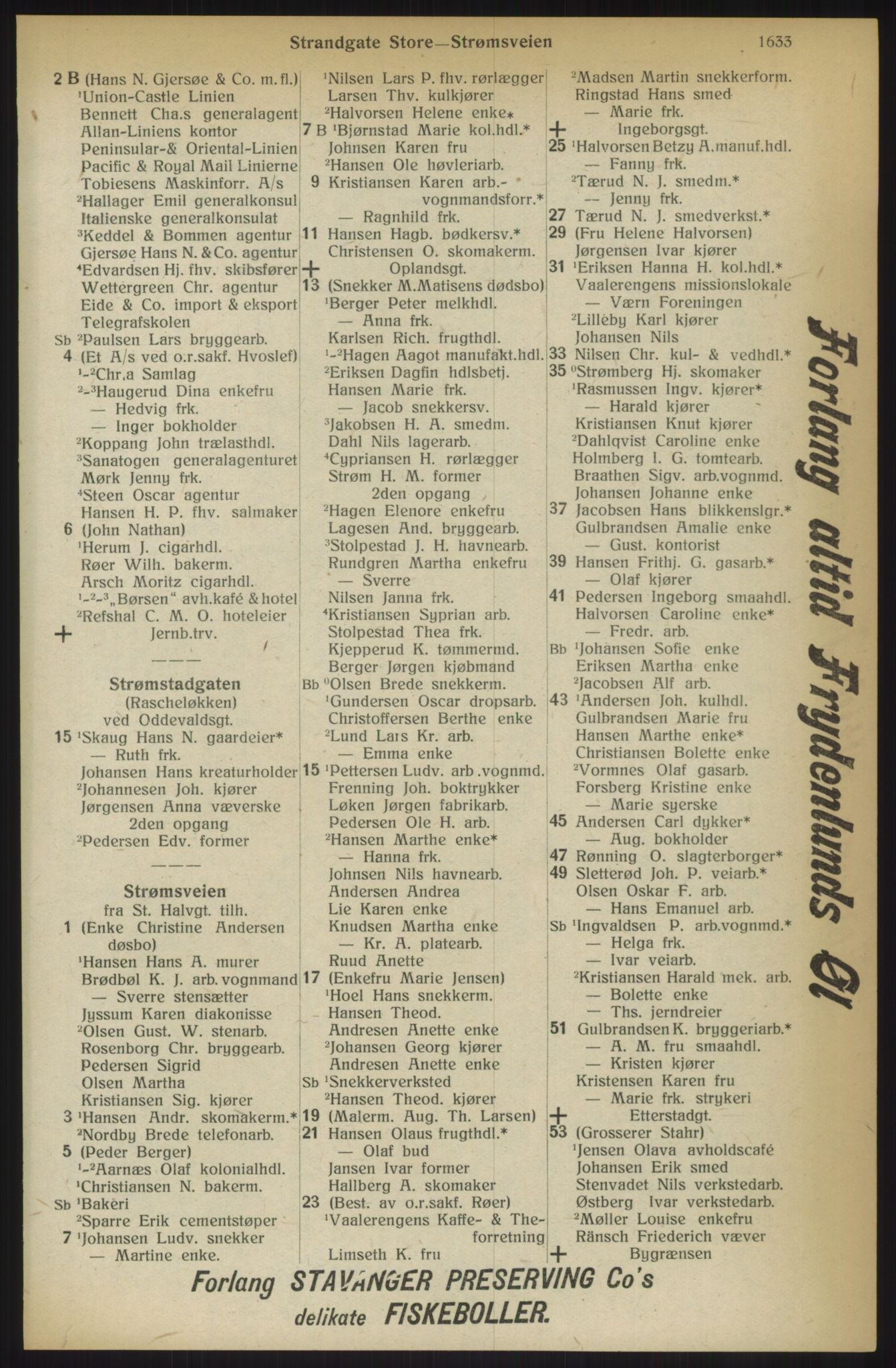 Kristiania/Oslo adressebok, PUBL/-, 1914, p. 1633