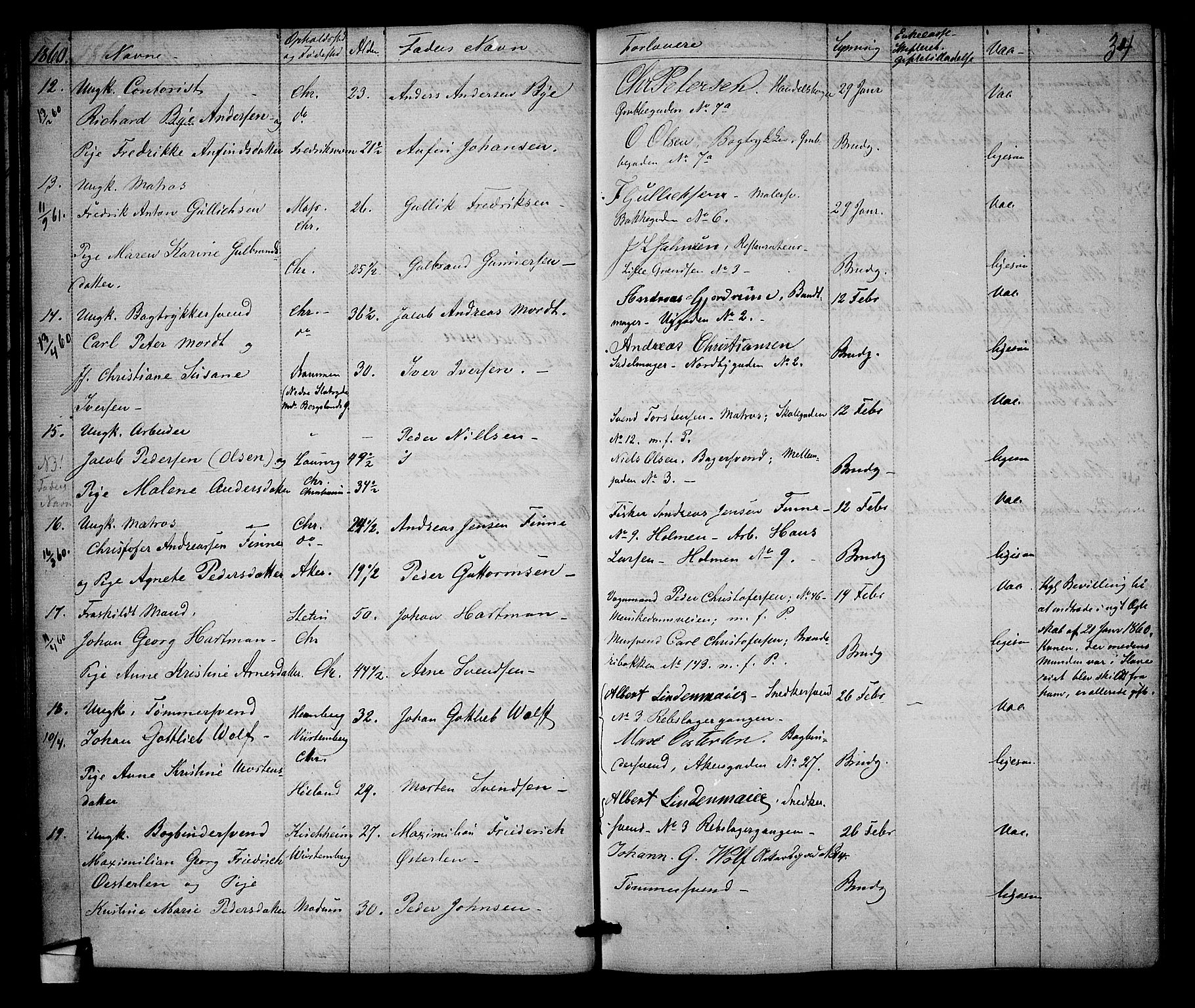 Trefoldighet prestekontor Kirkebøker, AV/SAO-A-10882/H/Ha/L0001: Banns register no. 1, 1858-1870, p. 34
