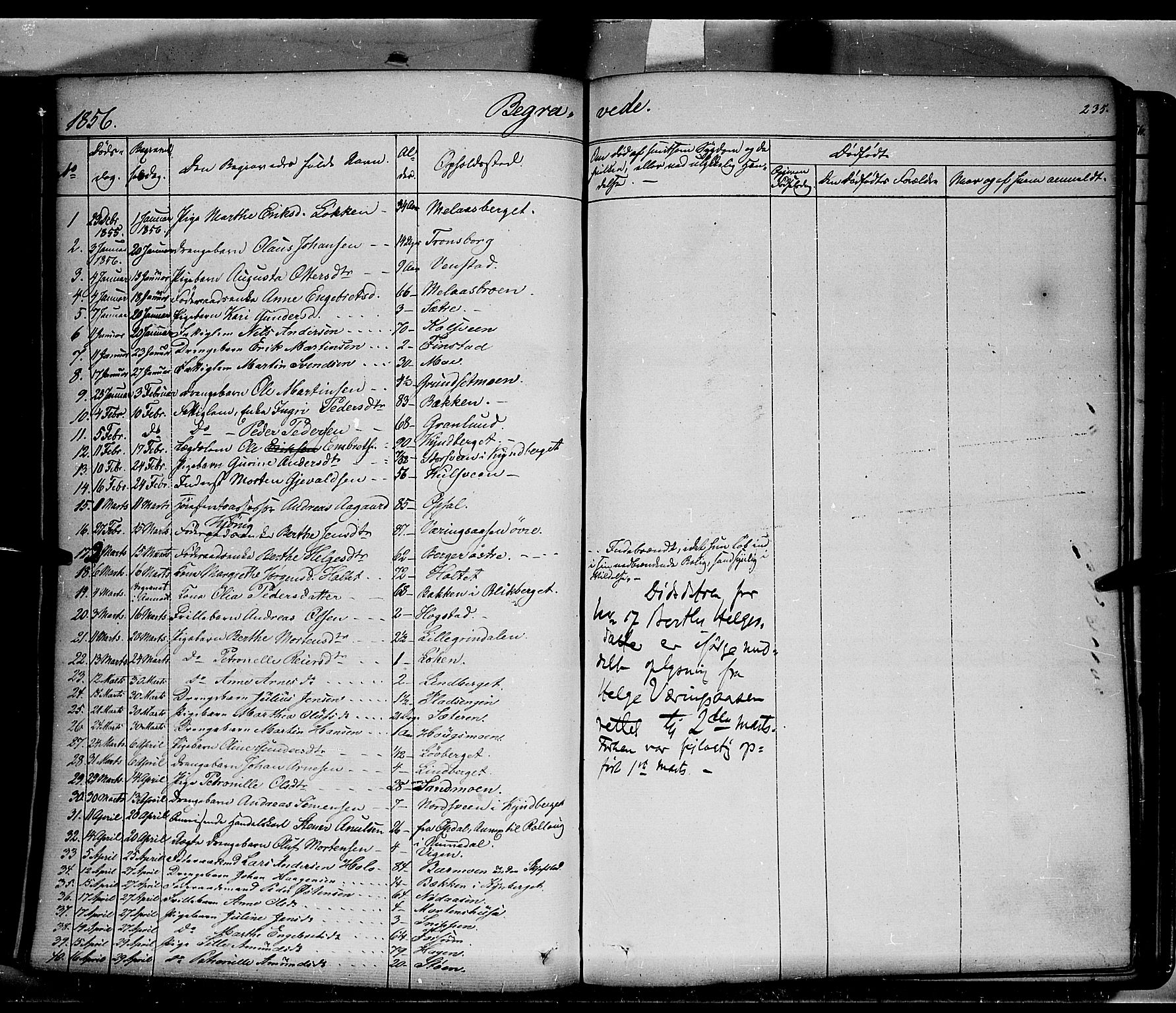 Elverum prestekontor, SAH/PREST-044/H/Ha/Haa/L0009: Parish register (official) no. 9, 1843-1856, p. 235
