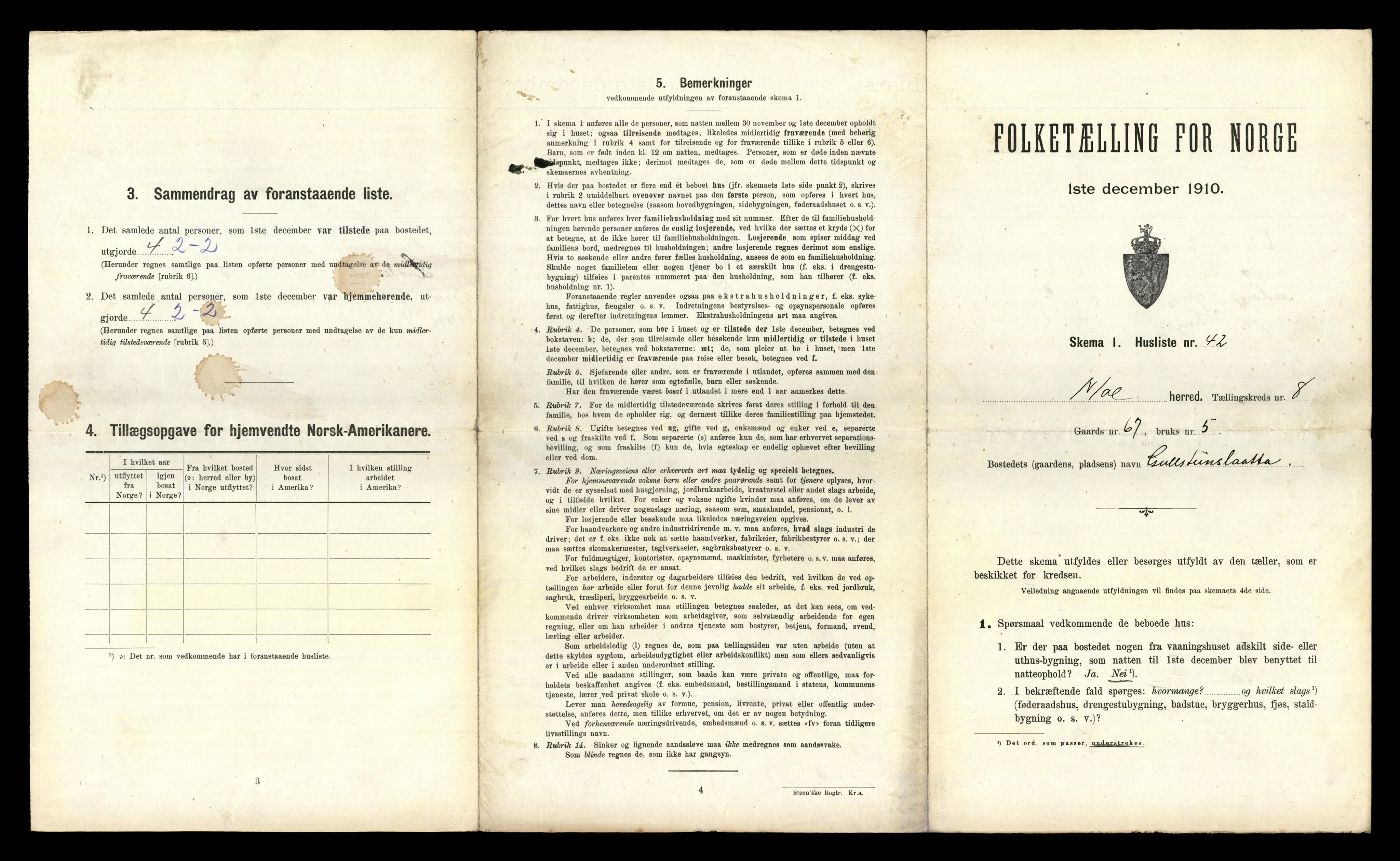 RA, 1910 census for Hol, 1910, p. 689