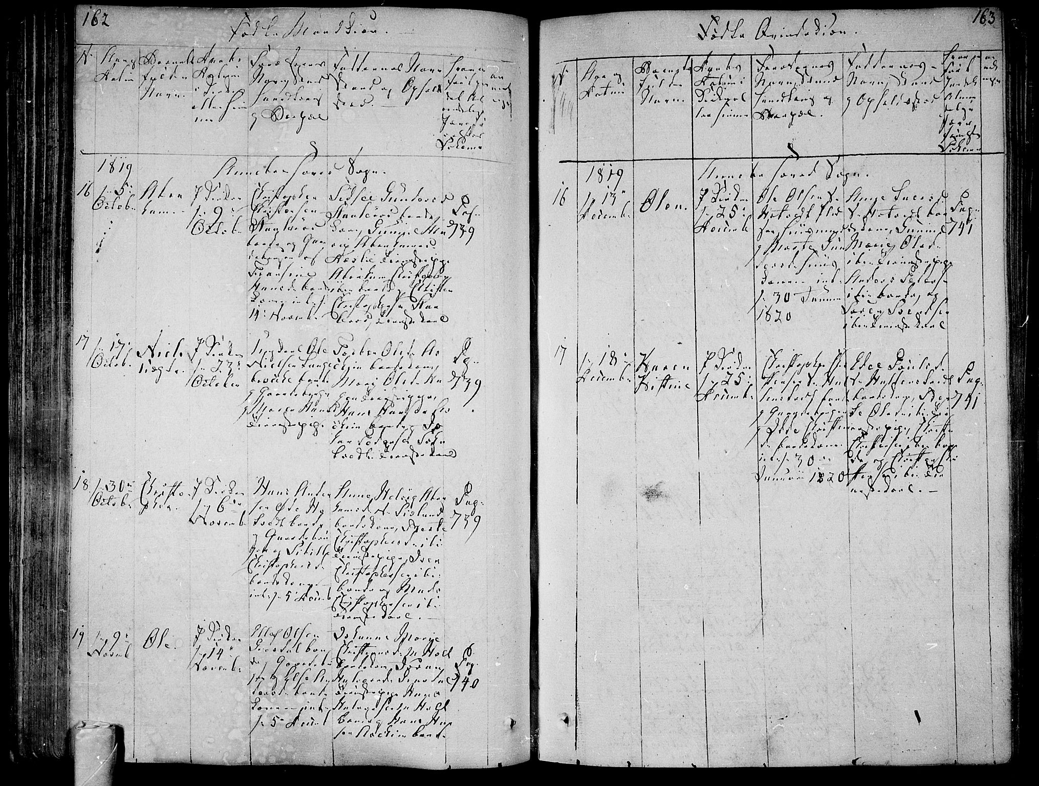 Andebu kirkebøker, AV/SAKO-A-336/F/Fa/L0003: Parish register (official) no. 3 /1, 1803-1828, p. 162-163