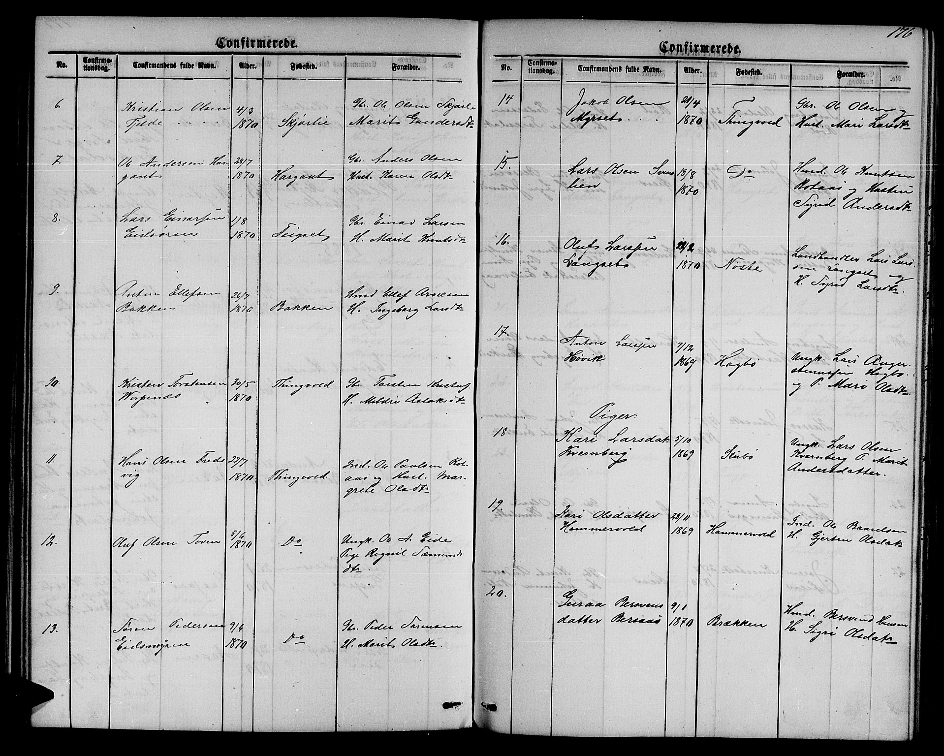 Ministerialprotokoller, klokkerbøker og fødselsregistre - Møre og Romsdal, AV/SAT-A-1454/551/L0630: Parish register (copy) no. 551C02, 1867-1885, p. 176