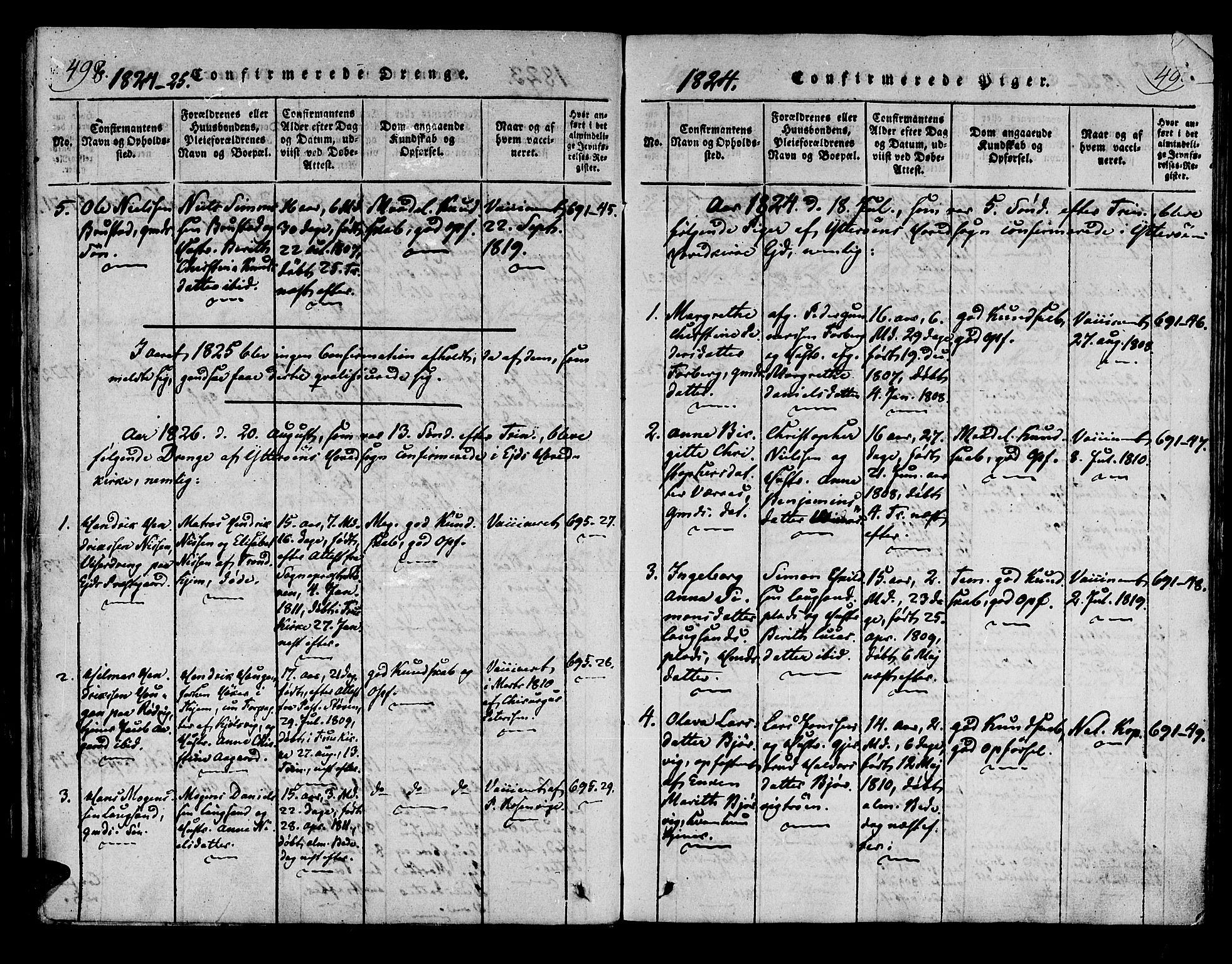 Ministerialprotokoller, klokkerbøker og fødselsregistre - Nord-Trøndelag, SAT/A-1458/722/L0217: Parish register (official) no. 722A04, 1817-1842, p. 498-499