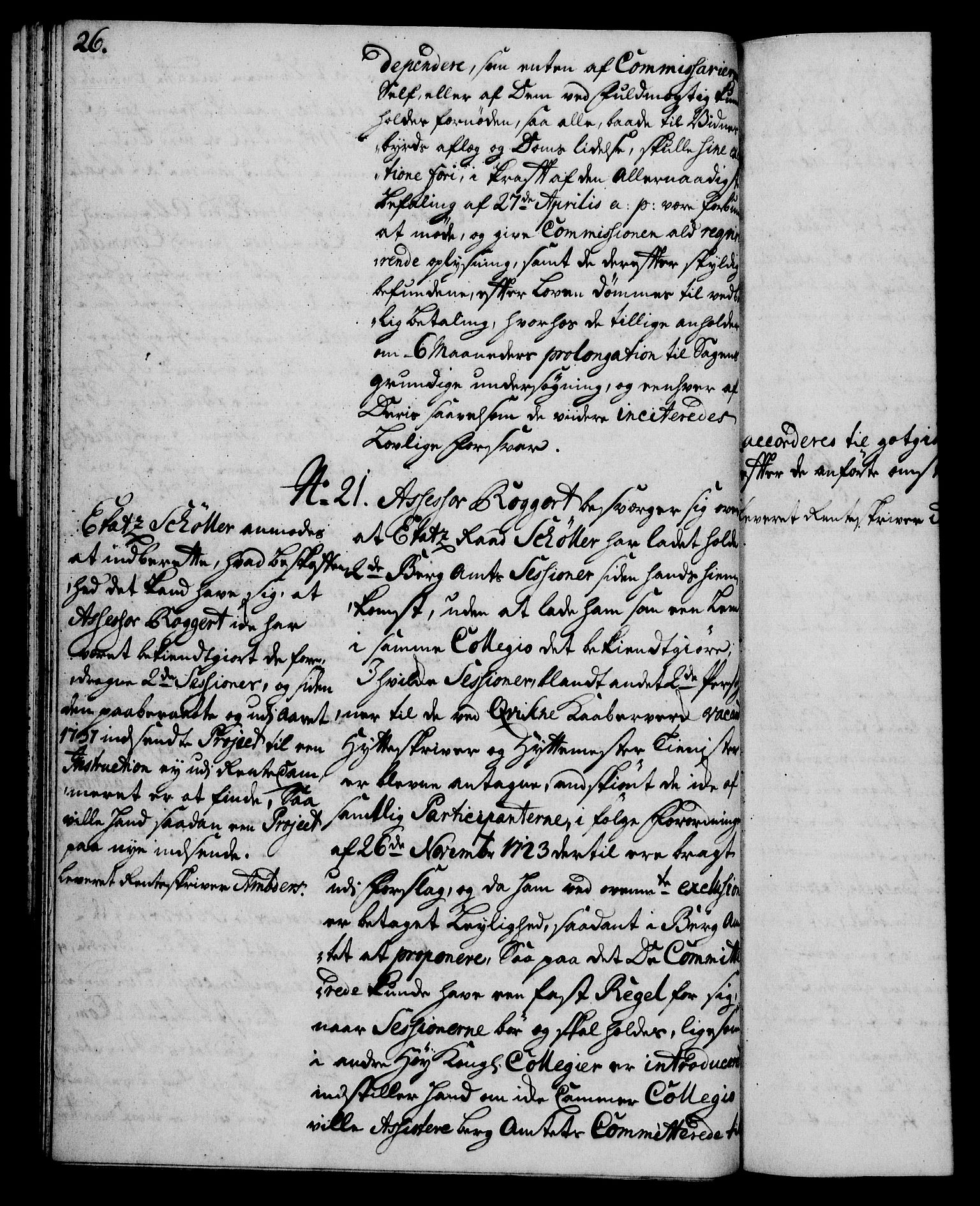 Rentekammeret, Kammerkanselliet, AV/RA-EA-3111/G/Gh/Gha/L0024: Norsk ekstraktmemorialprotokoll (merket RK 53.69), 1742-1743, p. 26