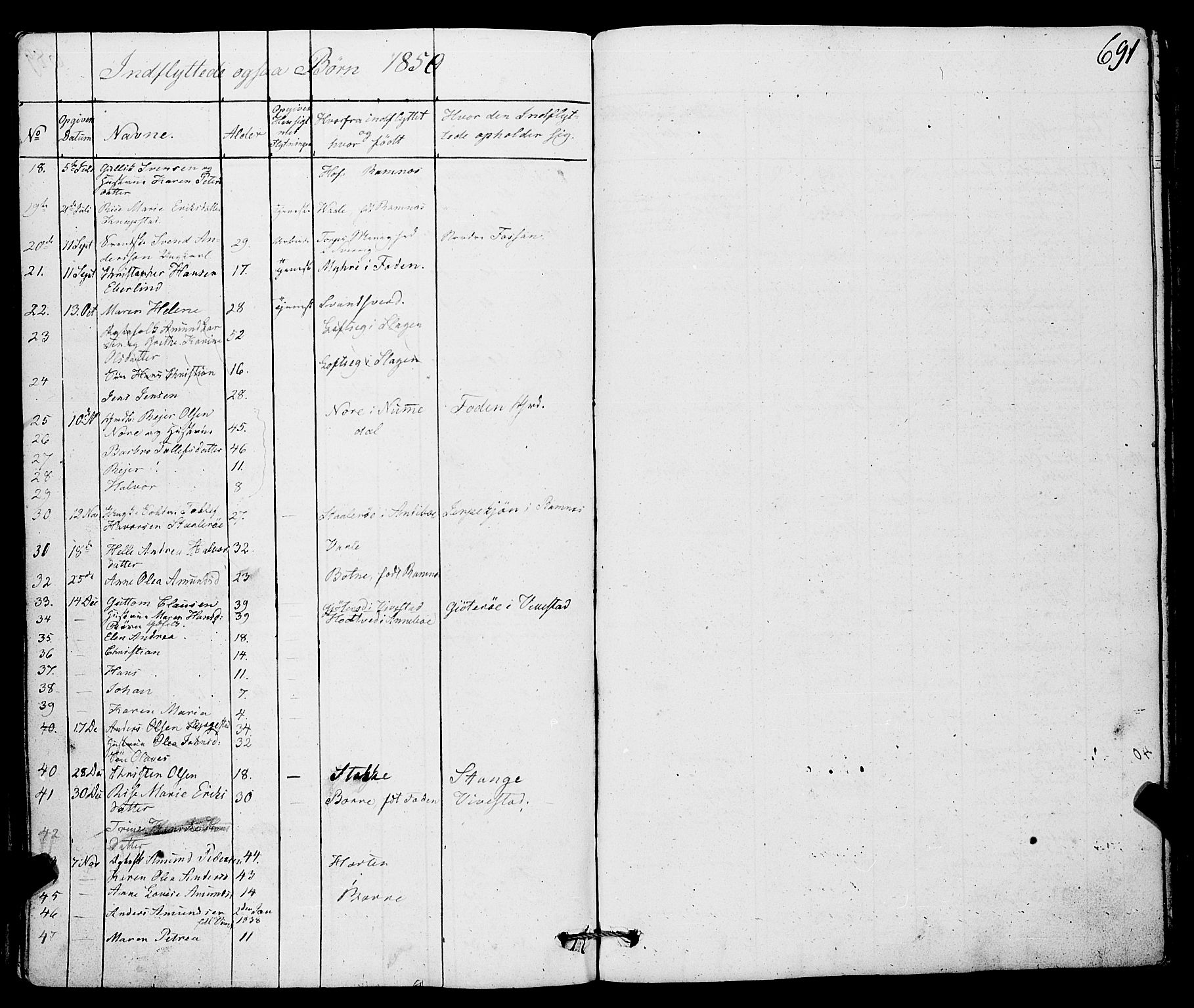 Ramnes kirkebøker, AV/SAKO-A-314/F/Fa/L0005: Parish register (official) no. I 5, 1841-1861, p. 690-691