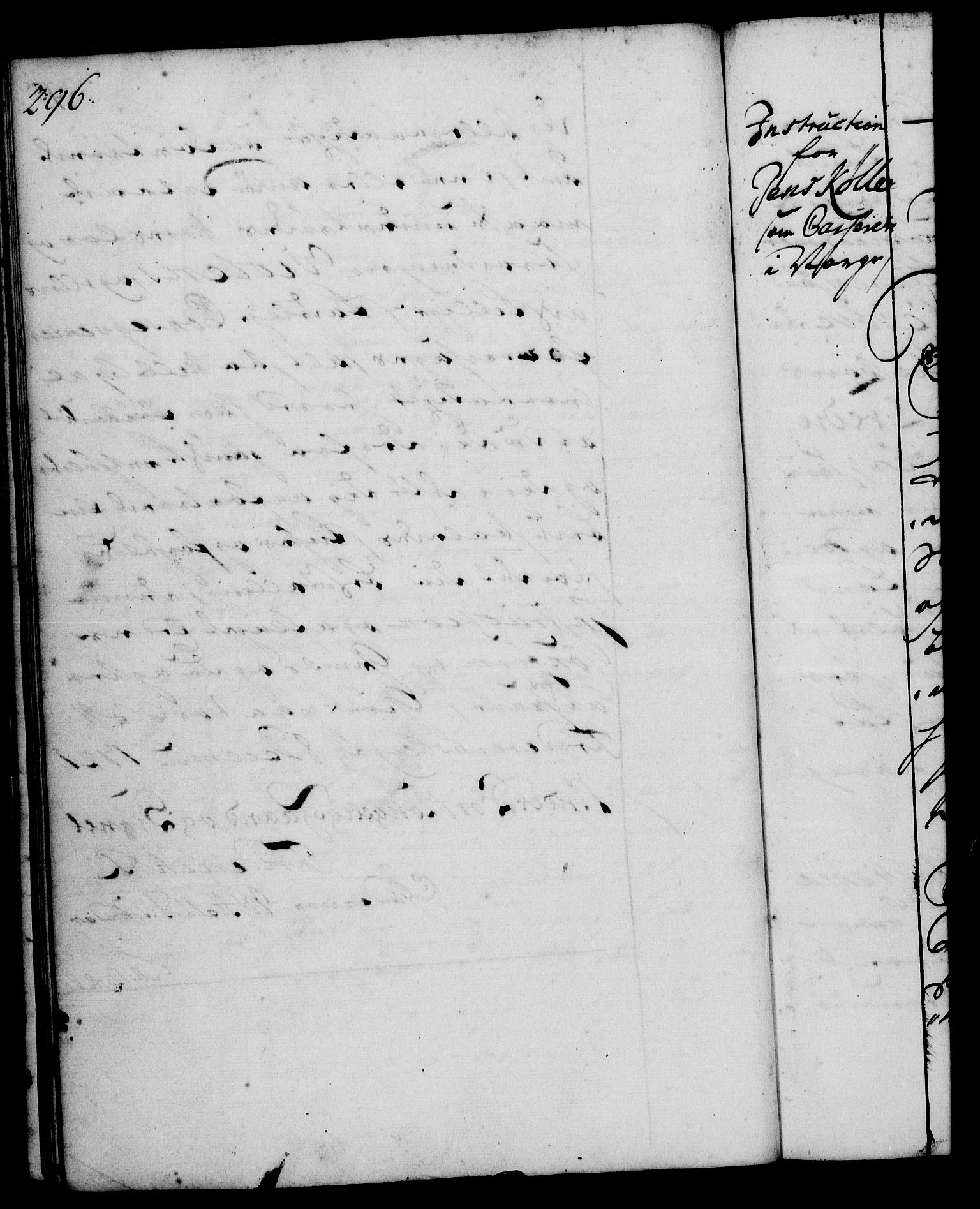 Rentekammeret, Kammerkanselliet, RA/EA-3111/G/Gg/Ggi/L0001: Norsk instruksjonsprotokoll med register (merket RK 53.34), 1720-1729, p. 296