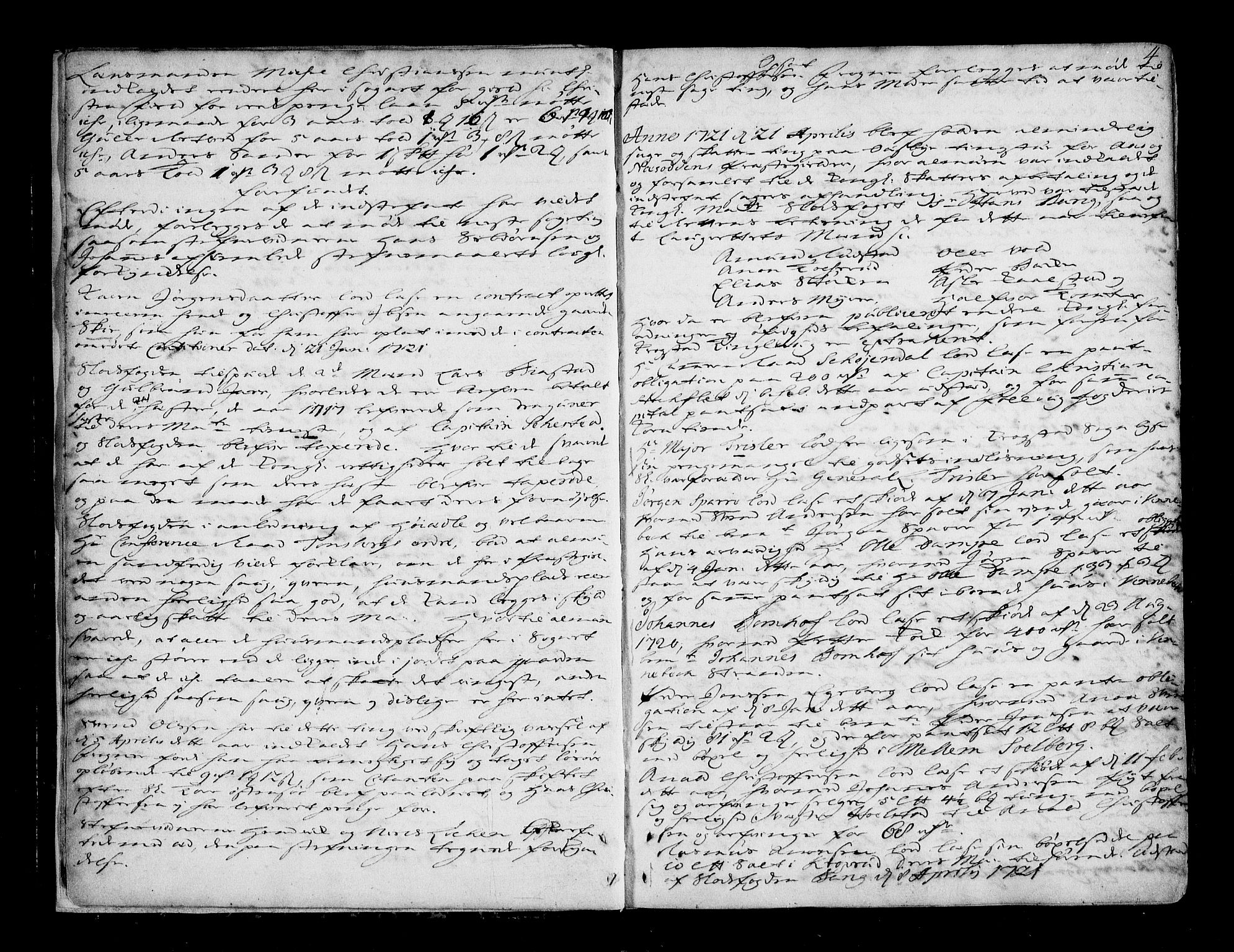 Follo sorenskriveri, AV/SAO-A-10274/F/Fb/Fba/L0033: Tingbok, 1721-1724, p. 3b-4a