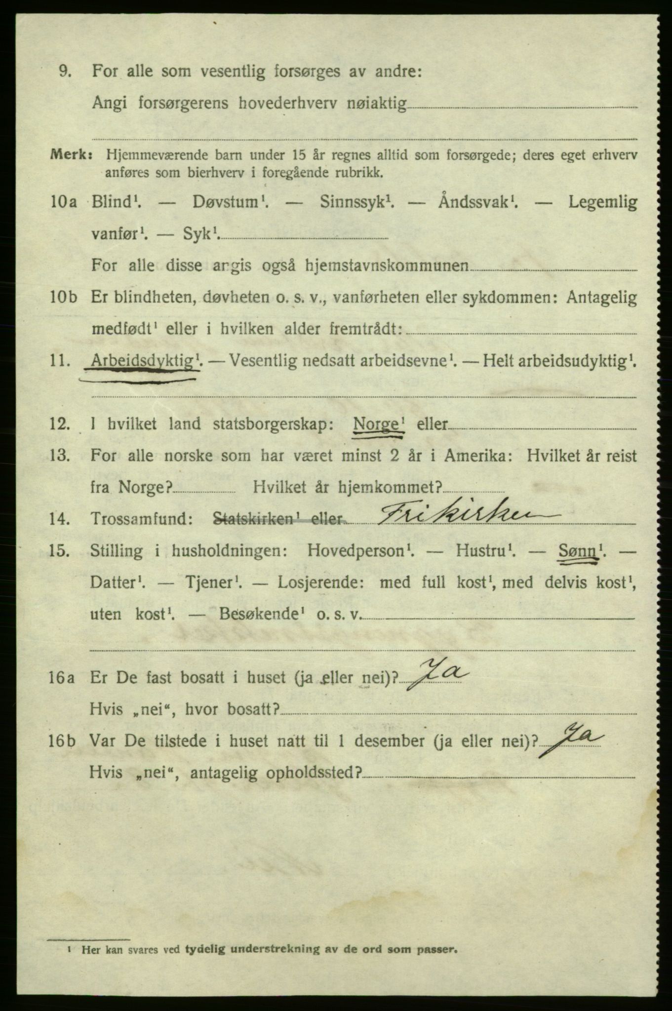 SAO, 1920 census for Fredrikshald, 1920, p. 25134