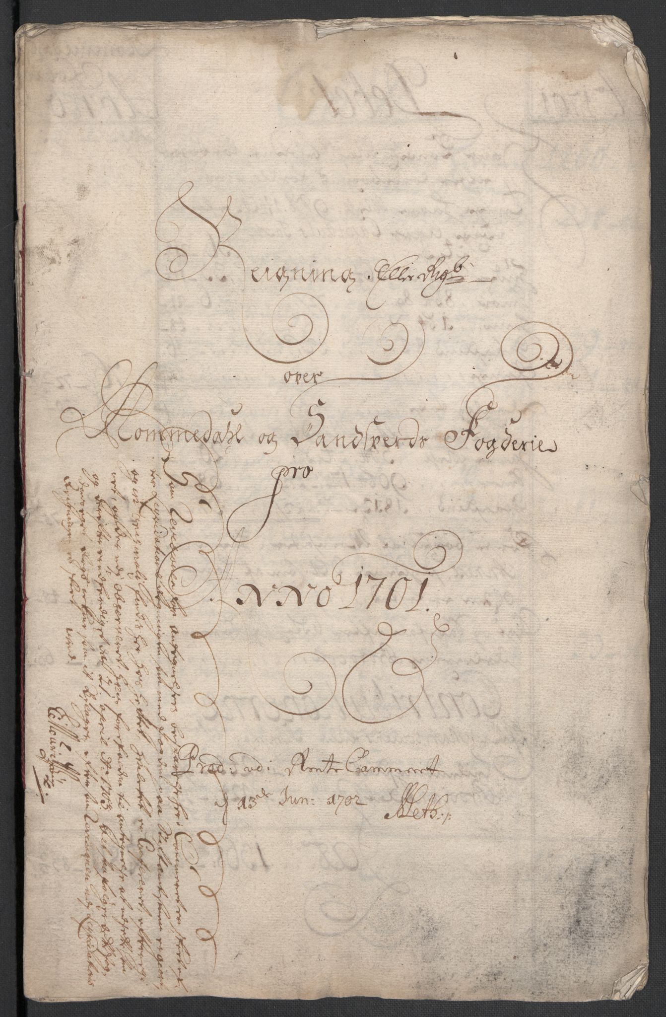 Rentekammeret inntil 1814, Reviderte regnskaper, Fogderegnskap, AV/RA-EA-4092/R24/L1579: Fogderegnskap Numedal og Sandsvær, 1701, p. 92