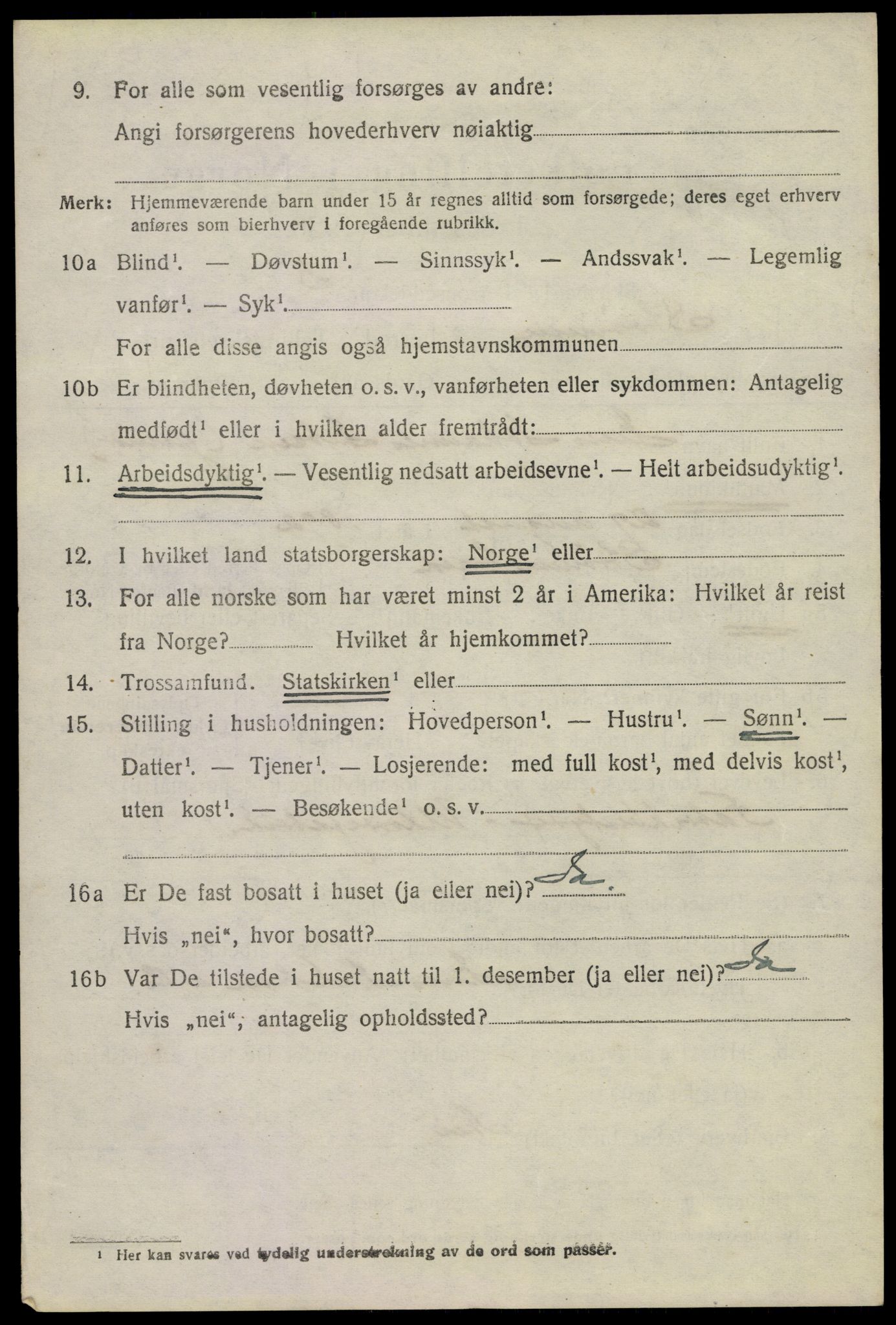 SAKO, 1920 census for Strømm, 1920, p. 574