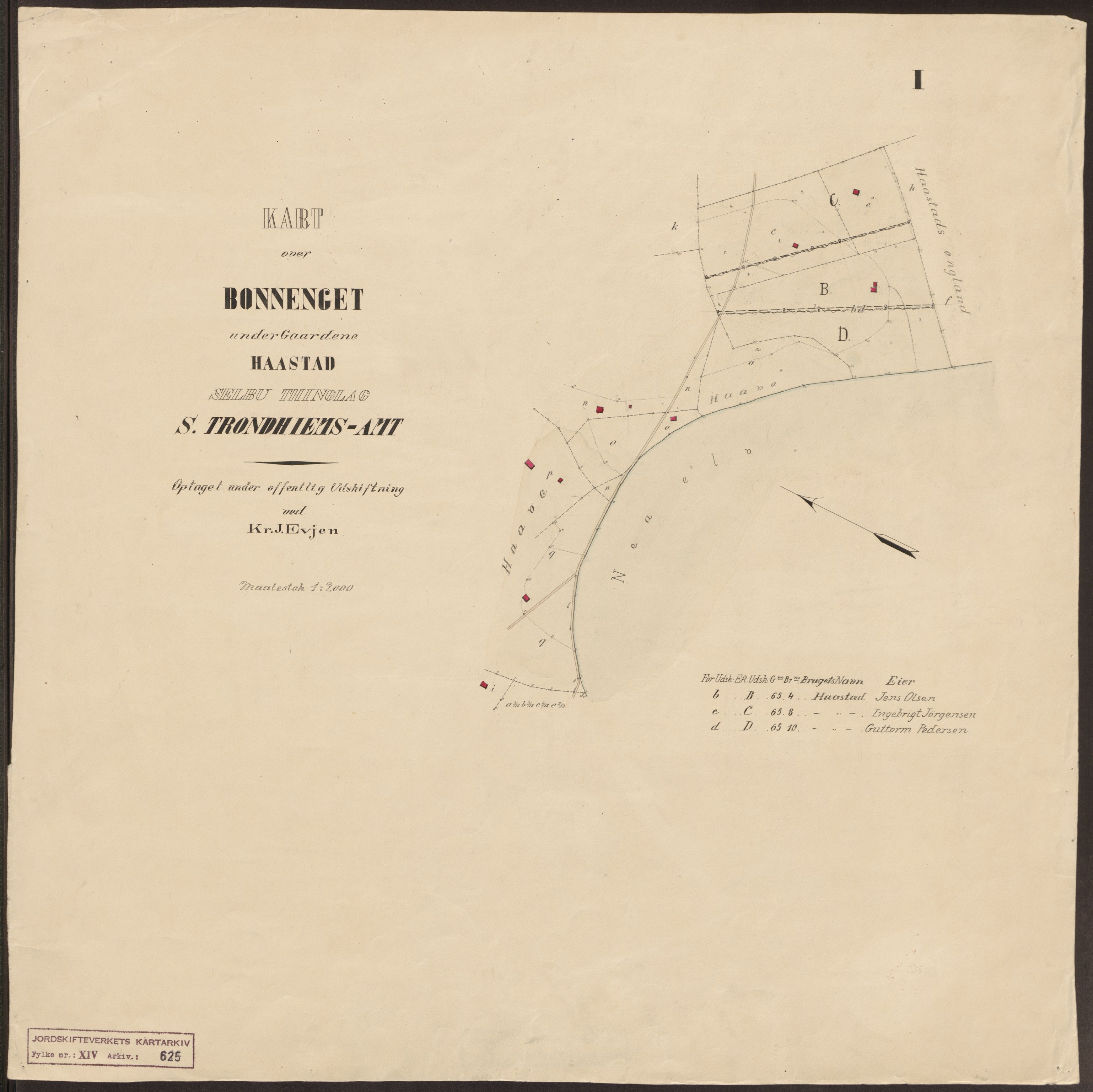 Jordskifteverkets kartarkiv, AV/RA-S-3929/T, 1859-1988, p. 877