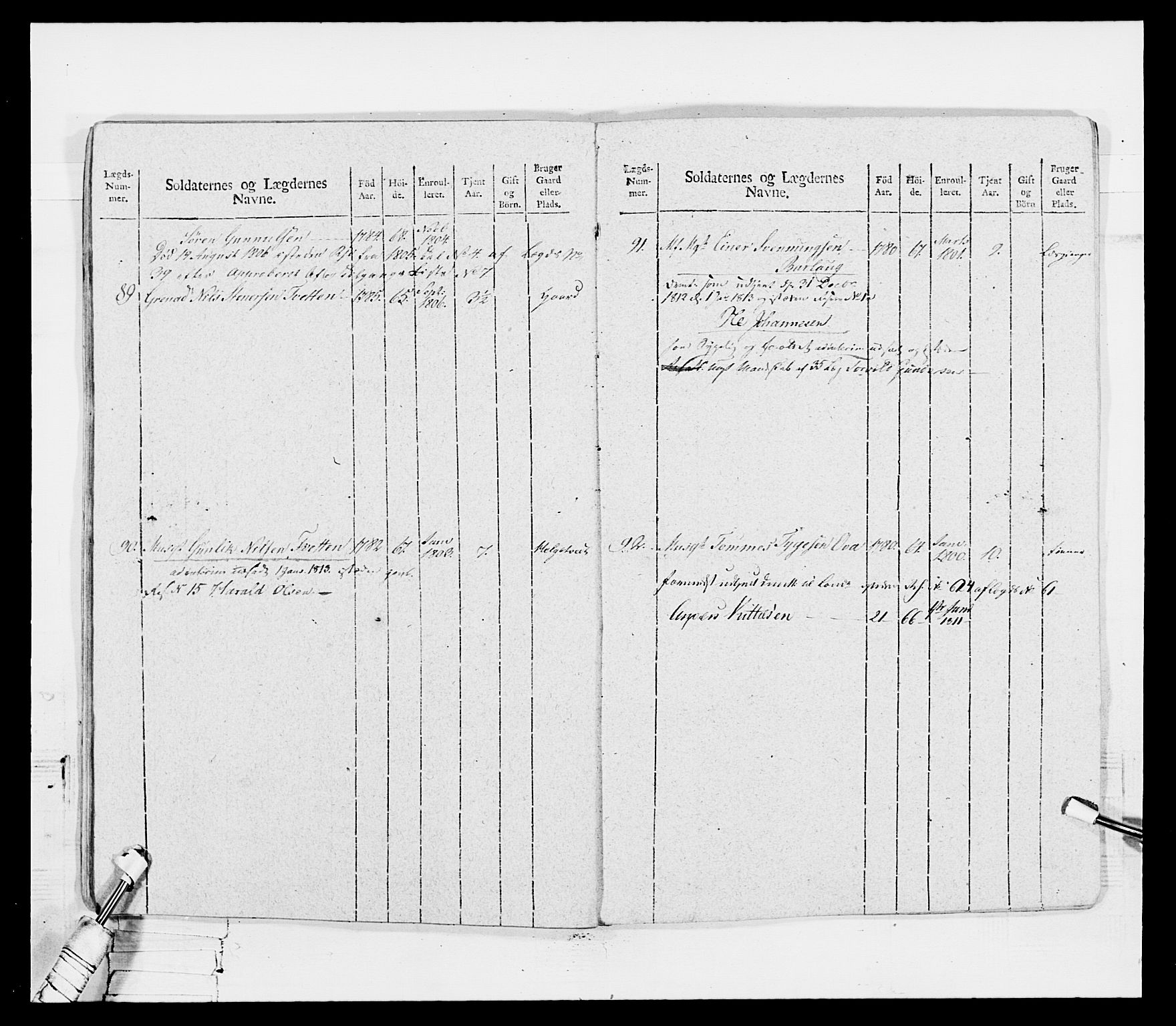 Generalitets- og kommissariatskollegiet, Det kongelige norske kommissariatskollegium, AV/RA-EA-5420/E/Eh/L0116: Telemarkske nasjonale infanteriregiment, 1810, p. 279