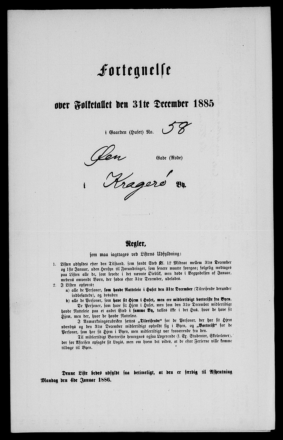 SAKO, 1885 census for 0801 Kragerø, 1885, p. 572