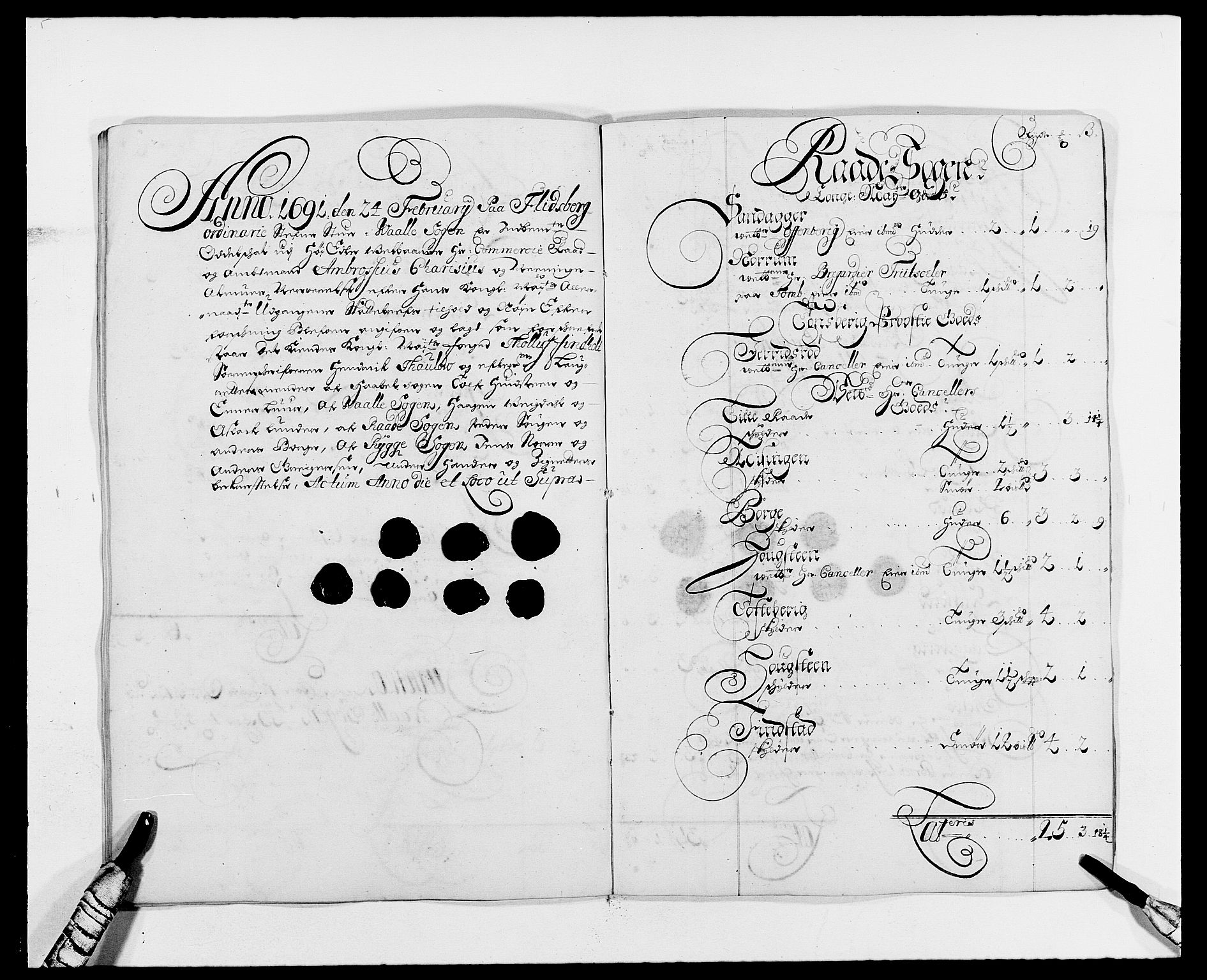 Rentekammeret inntil 1814, Reviderte regnskaper, Fogderegnskap, AV/RA-EA-4092/R02/L0106: Fogderegnskap Moss og Verne kloster, 1688-1691, p. 533