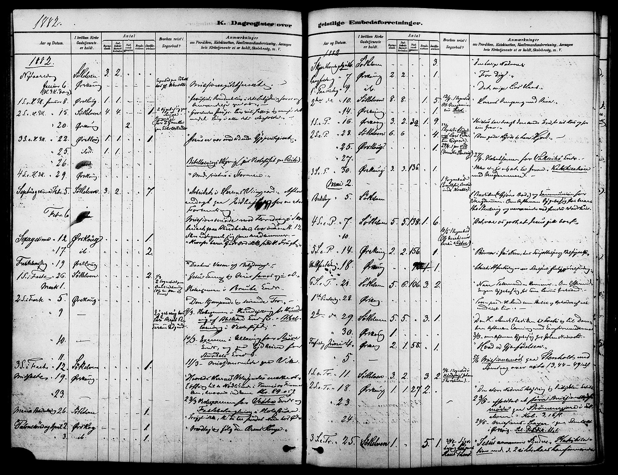 Ministerialprotokoller, klokkerbøker og fødselsregistre - Møre og Romsdal, SAT/A-1454/522/L0315: Parish register (official) no. 522A10, 1878-1890