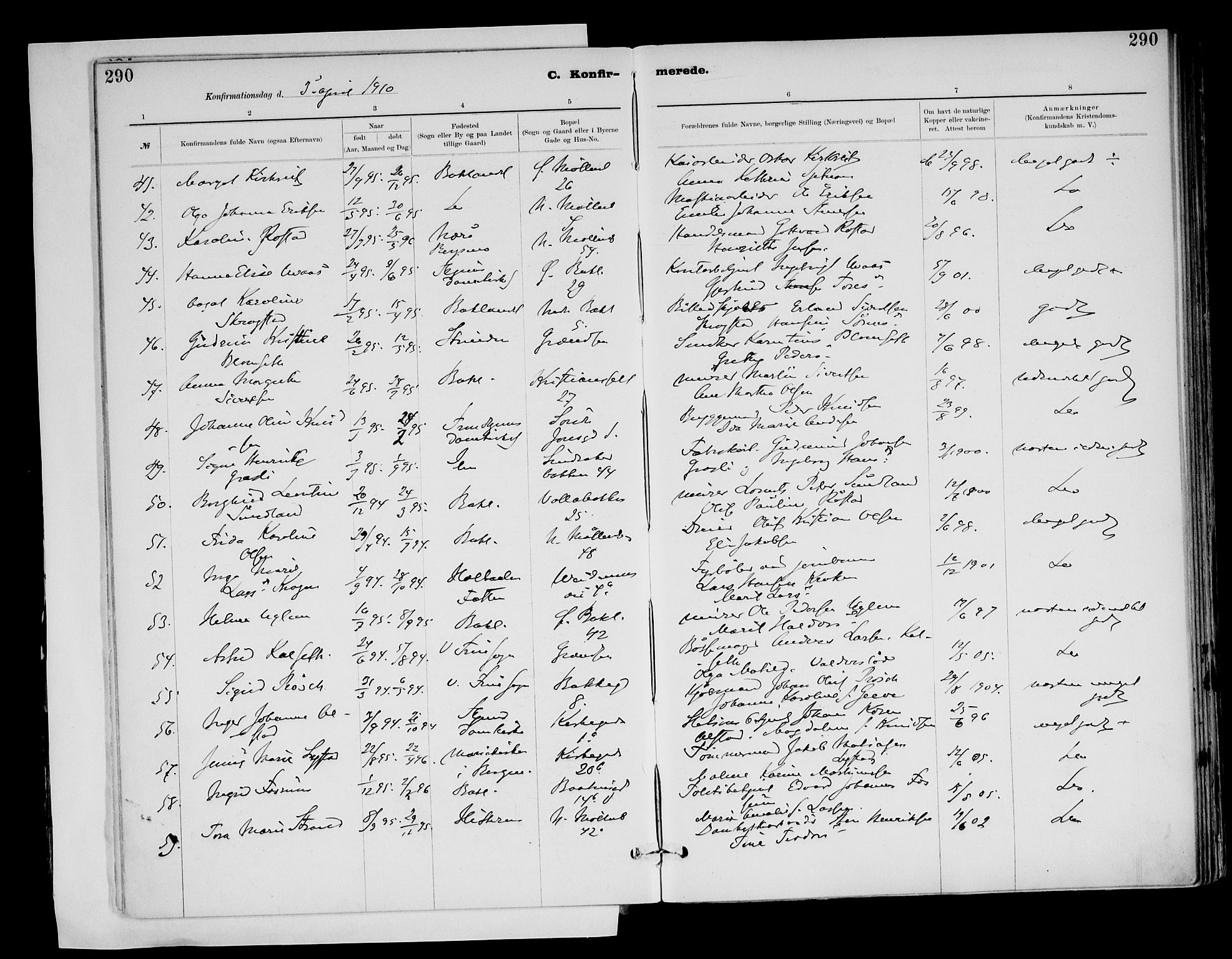 Ministerialprotokoller, klokkerbøker og fødselsregistre - Sør-Trøndelag, AV/SAT-A-1456/604/L0203: Parish register (official) no. 604A23, 1908-1916, p. 290