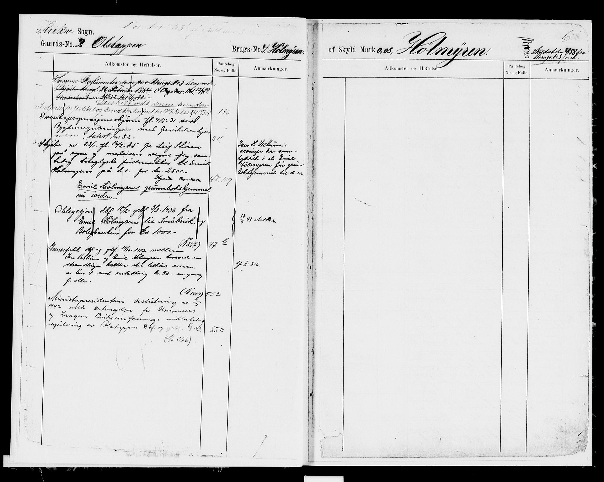 Nord-Gudbrandsdal tingrett, SAH/TING-002/H/Ha/Had/L0012: Mortgage register no. 12, 1889-1950, p. 6