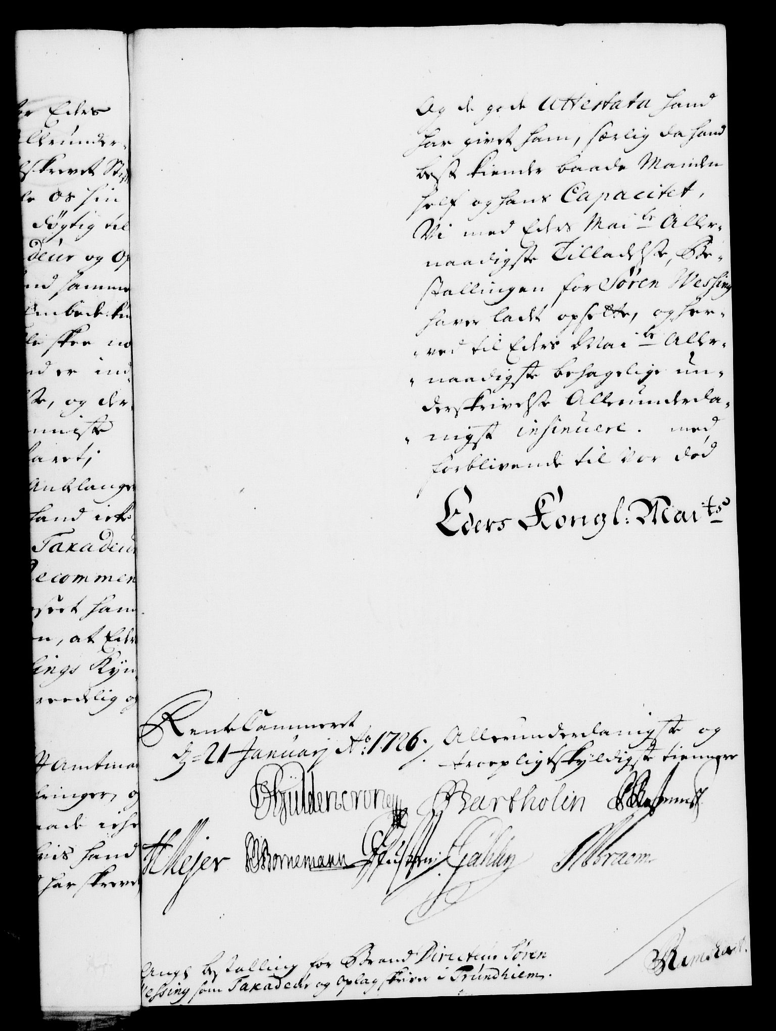 Rentekammeret, Kammerkanselliet, RA/EA-3111/G/Gf/Gfa/L0009: Norsk relasjons- og resolusjonsprotokoll (merket RK 52.9), 1726, p. 77