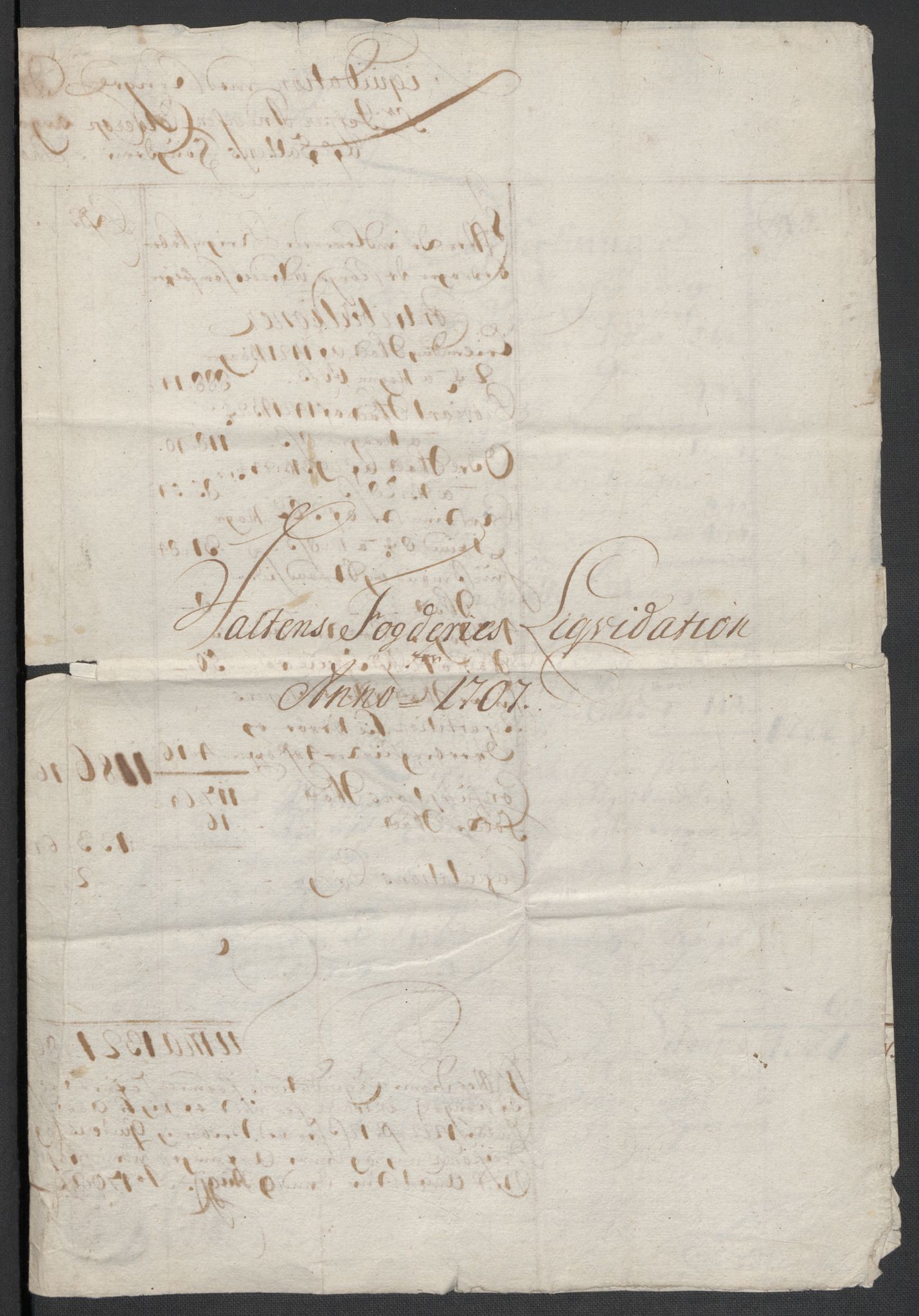 Rentekammeret inntil 1814, Reviderte regnskaper, Fogderegnskap, RA/EA-4092/R66/L4581: Fogderegnskap Salten, 1707-1710, p. 11