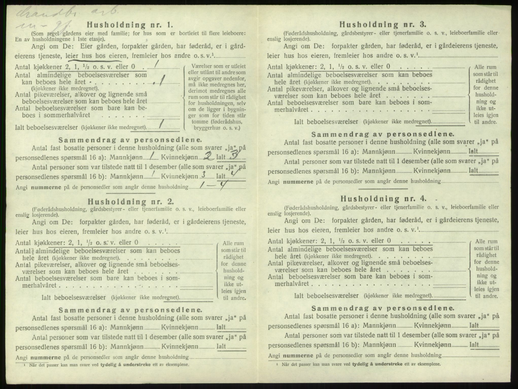 SAB, 1920 census for Sogndal, 1920, p. 543