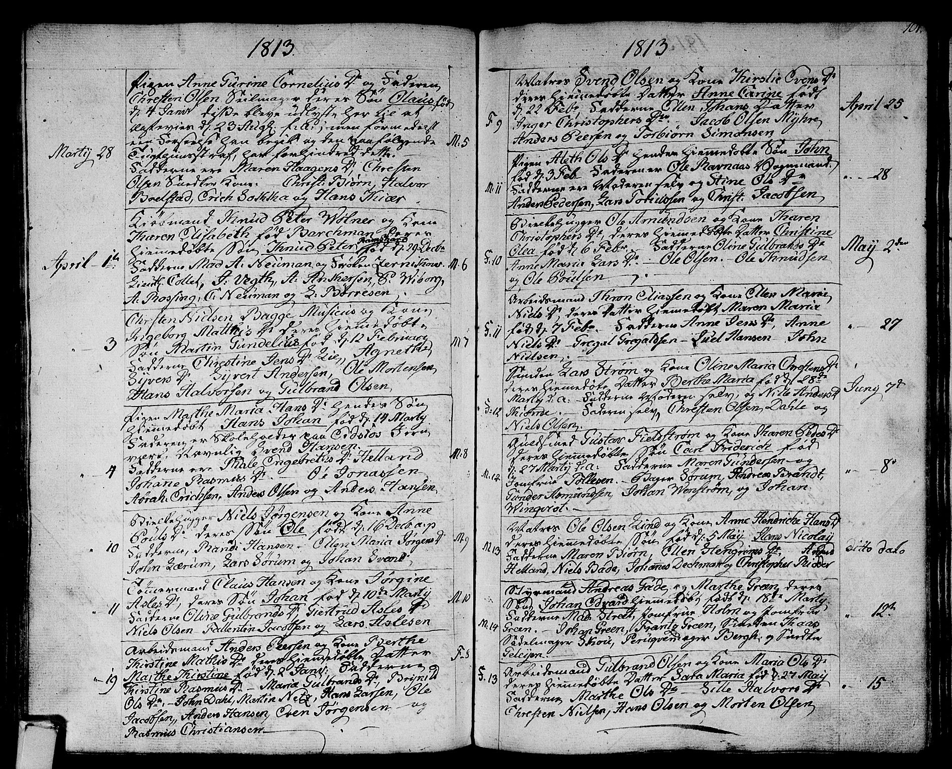 Strømsø kirkebøker, SAKO/A-246/F/Fa/L0010: Parish register (official) no. I 10, 1792-1822, p. 101