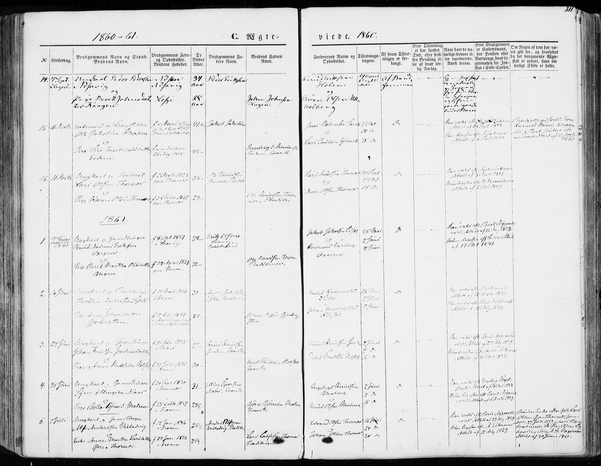 Ministerialprotokoller, klokkerbøker og fødselsregistre - Møre og Romsdal, AV/SAT-A-1454/565/L0748: Parish register (official) no. 565A02, 1845-1872, p. 211