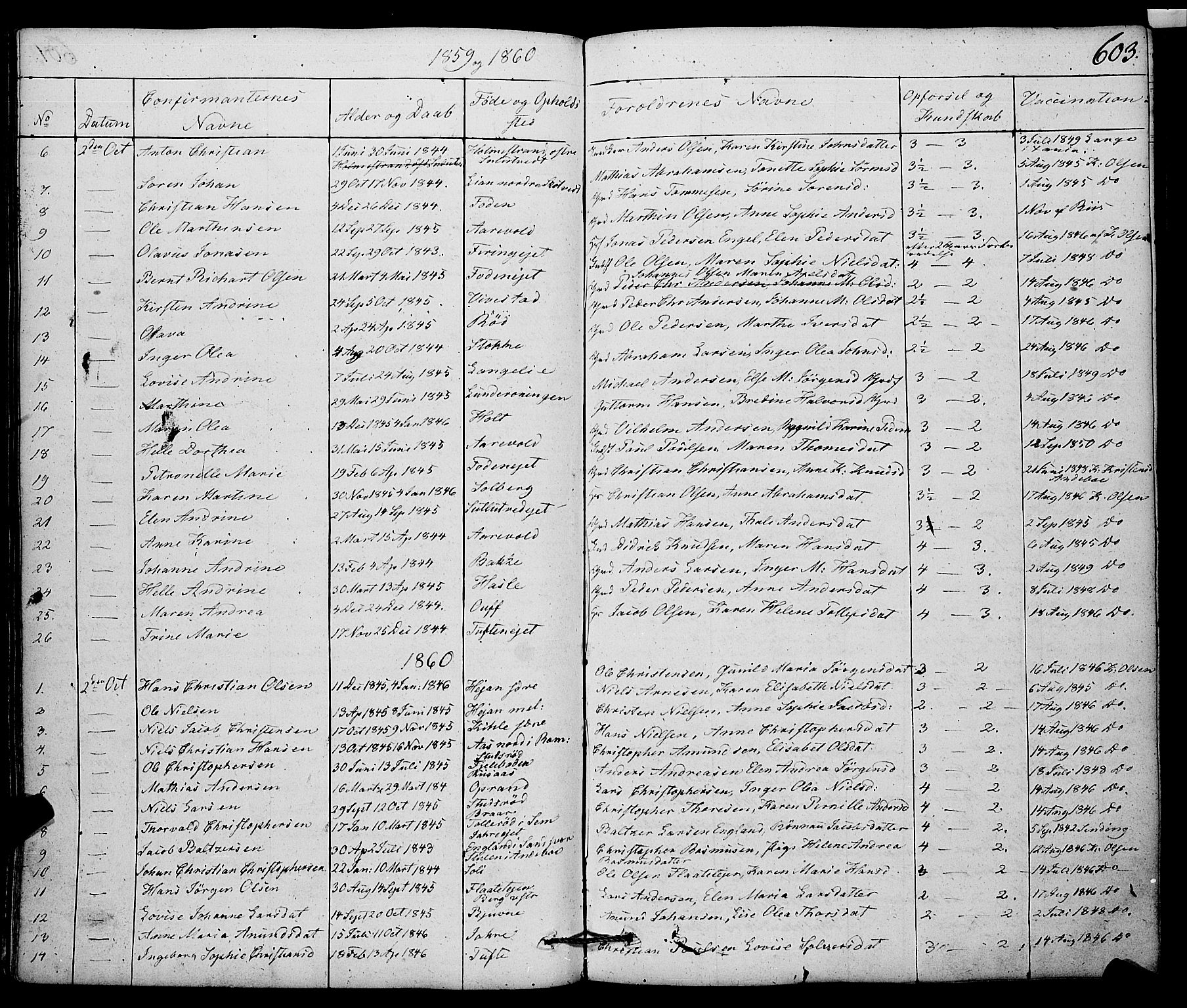 Ramnes kirkebøker, AV/SAKO-A-314/F/Fa/L0005: Parish register (official) no. I 5, 1841-1861, p. 602-603