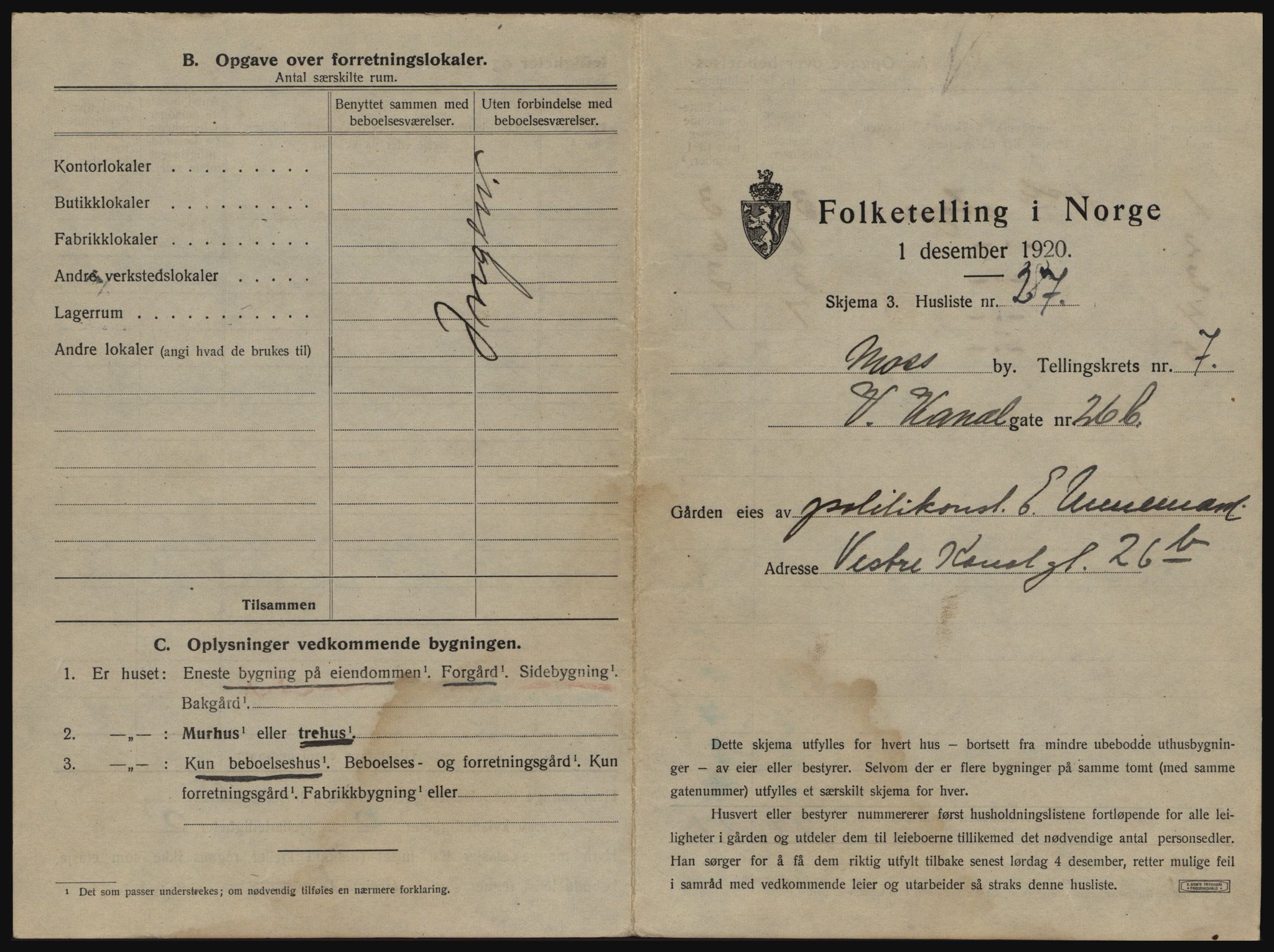 SAO, 1920 census for Moss, 1920, p. 1891