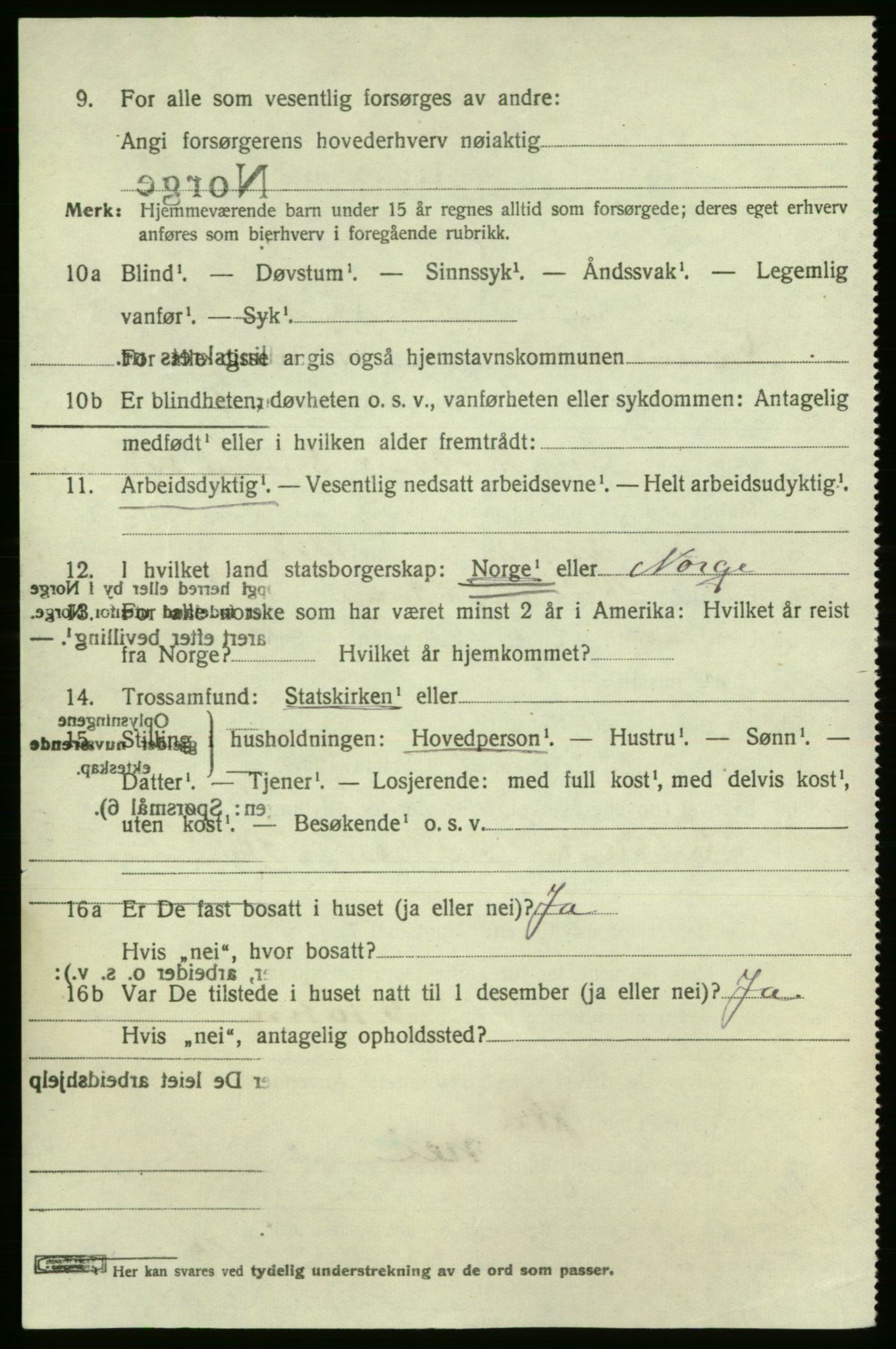 SAO, 1920 census for Fredrikshald, 1920, p. 14608