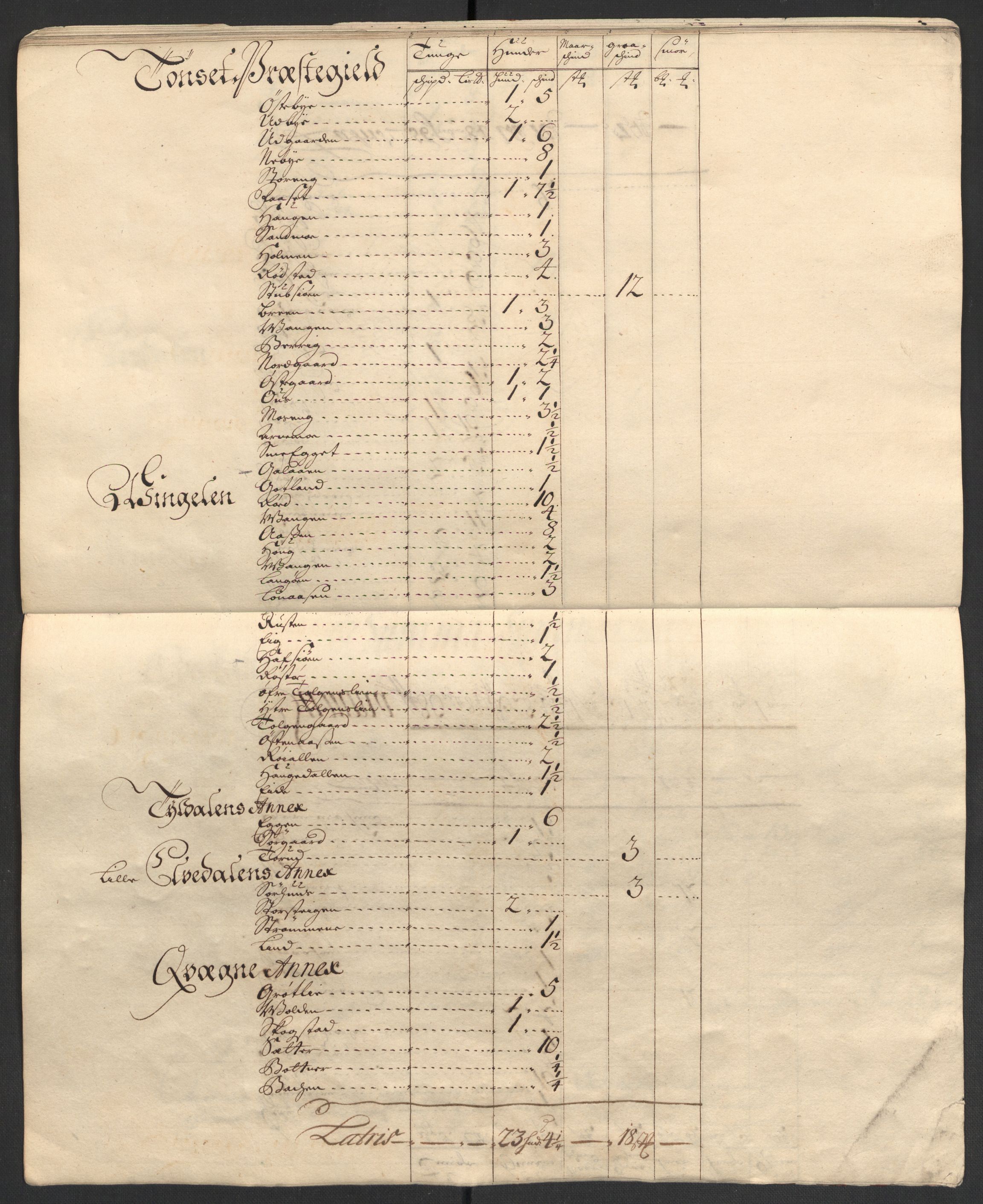 Rentekammeret inntil 1814, Reviderte regnskaper, Fogderegnskap, AV/RA-EA-4092/R13/L0843: Fogderegnskap Solør, Odal og Østerdal, 1705-1706, p. 462