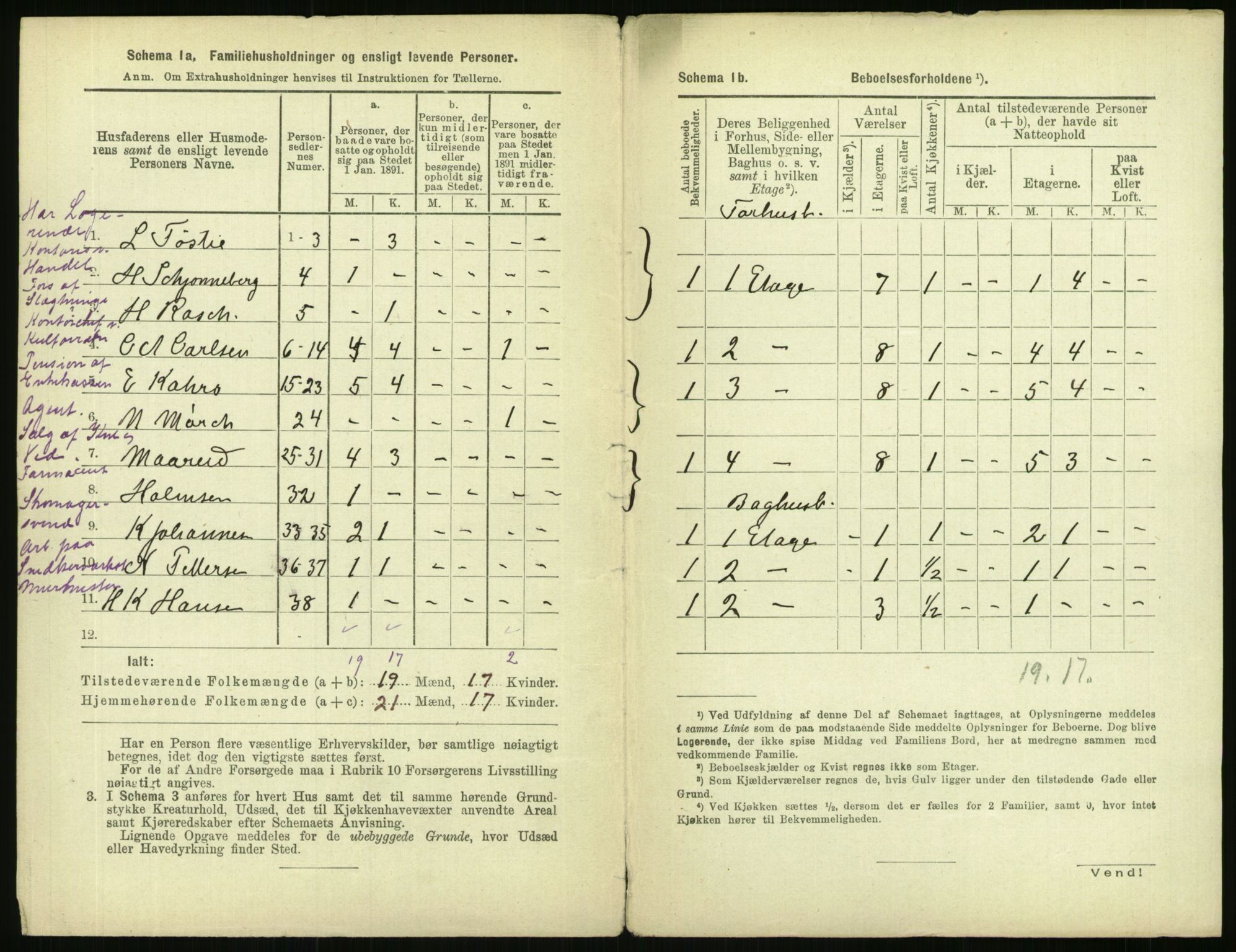 RA, 1891 census for 0301 Kristiania, 1891, p. 38494