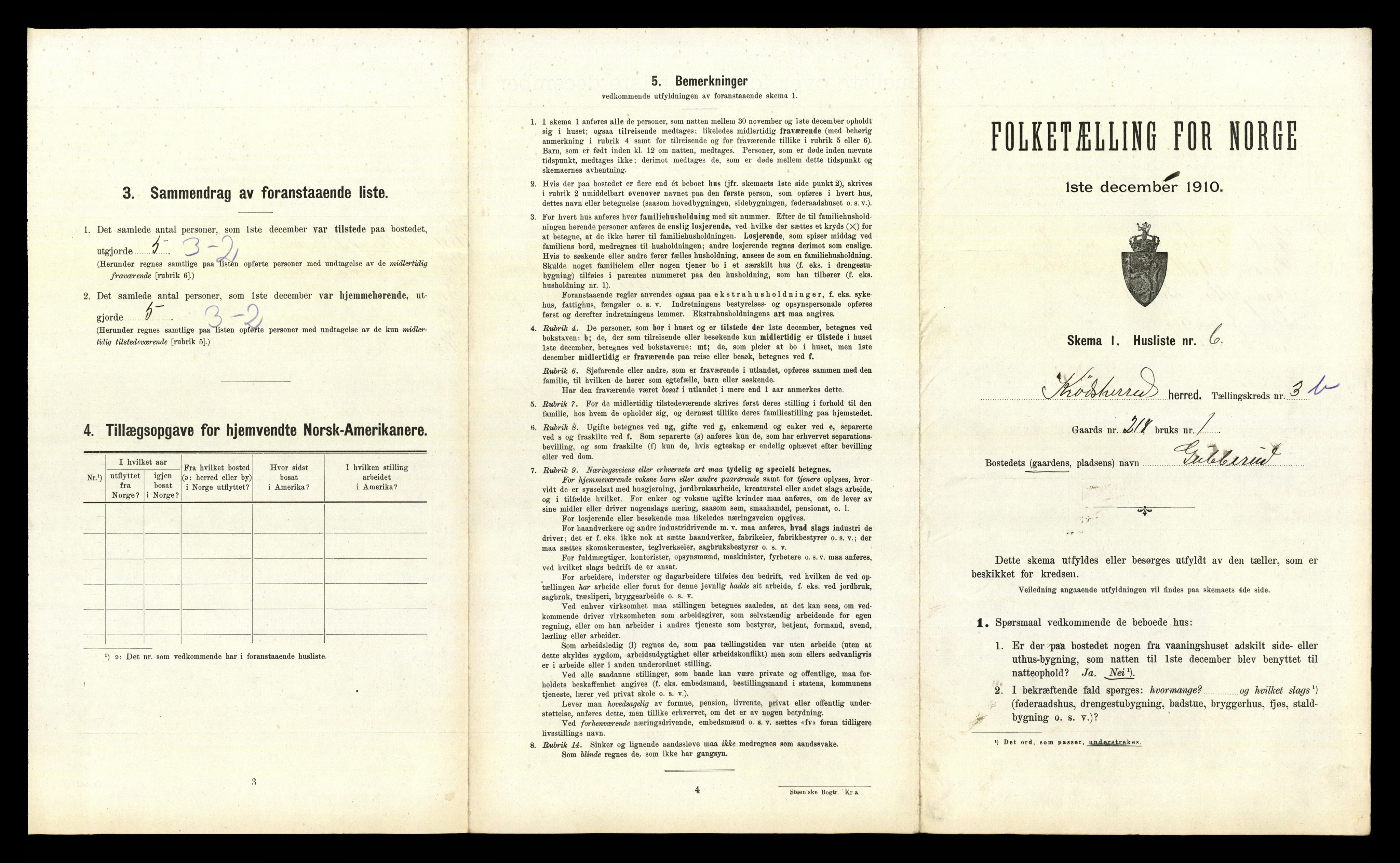 RA, 1910 census for Krødsherad, 1910, p. 541