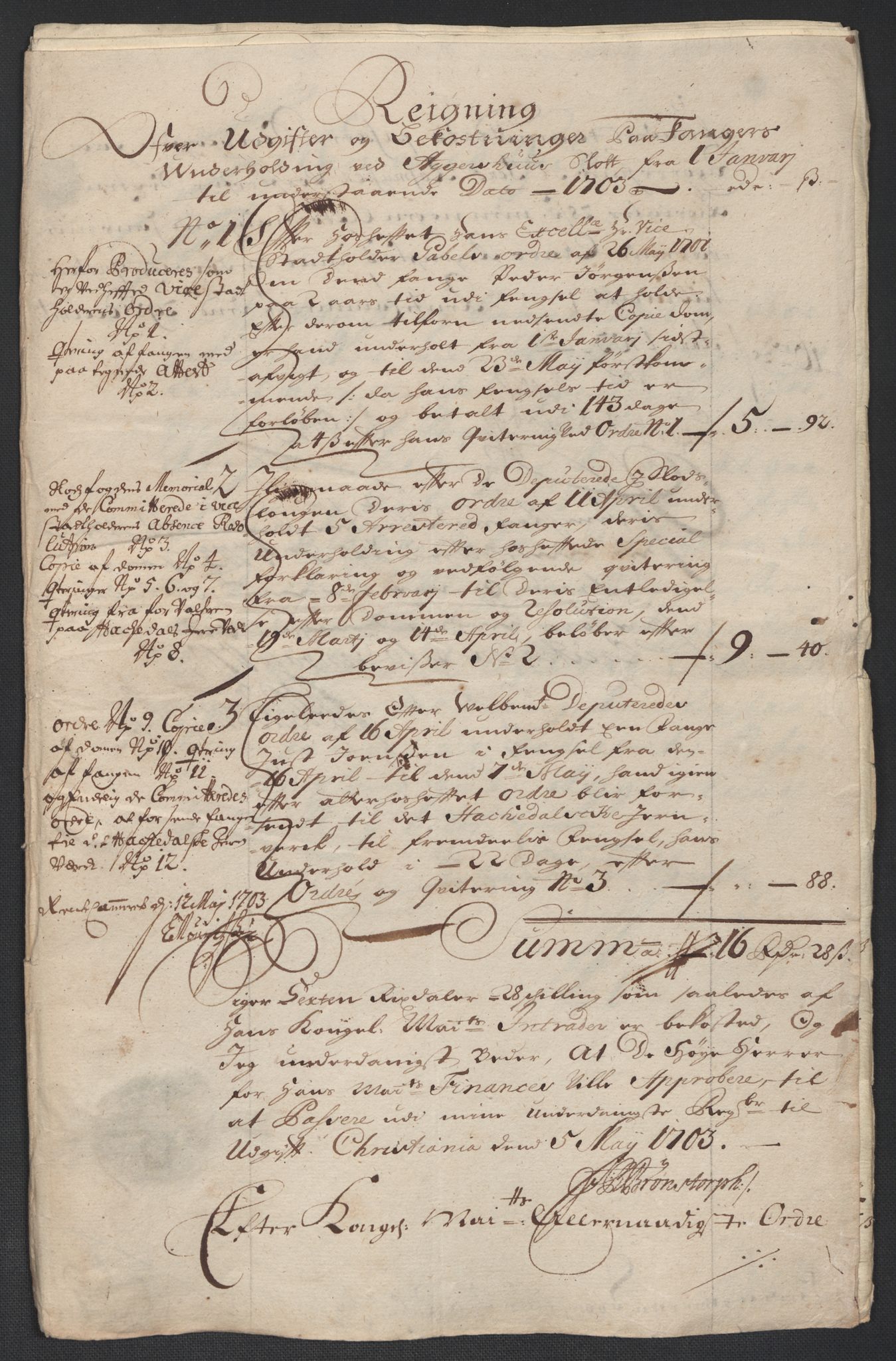 Rentekammeret inntil 1814, Reviderte regnskaper, Fogderegnskap, AV/RA-EA-4092/R10/L0445: Fogderegnskap Aker og Follo, 1703-1704, p. 229