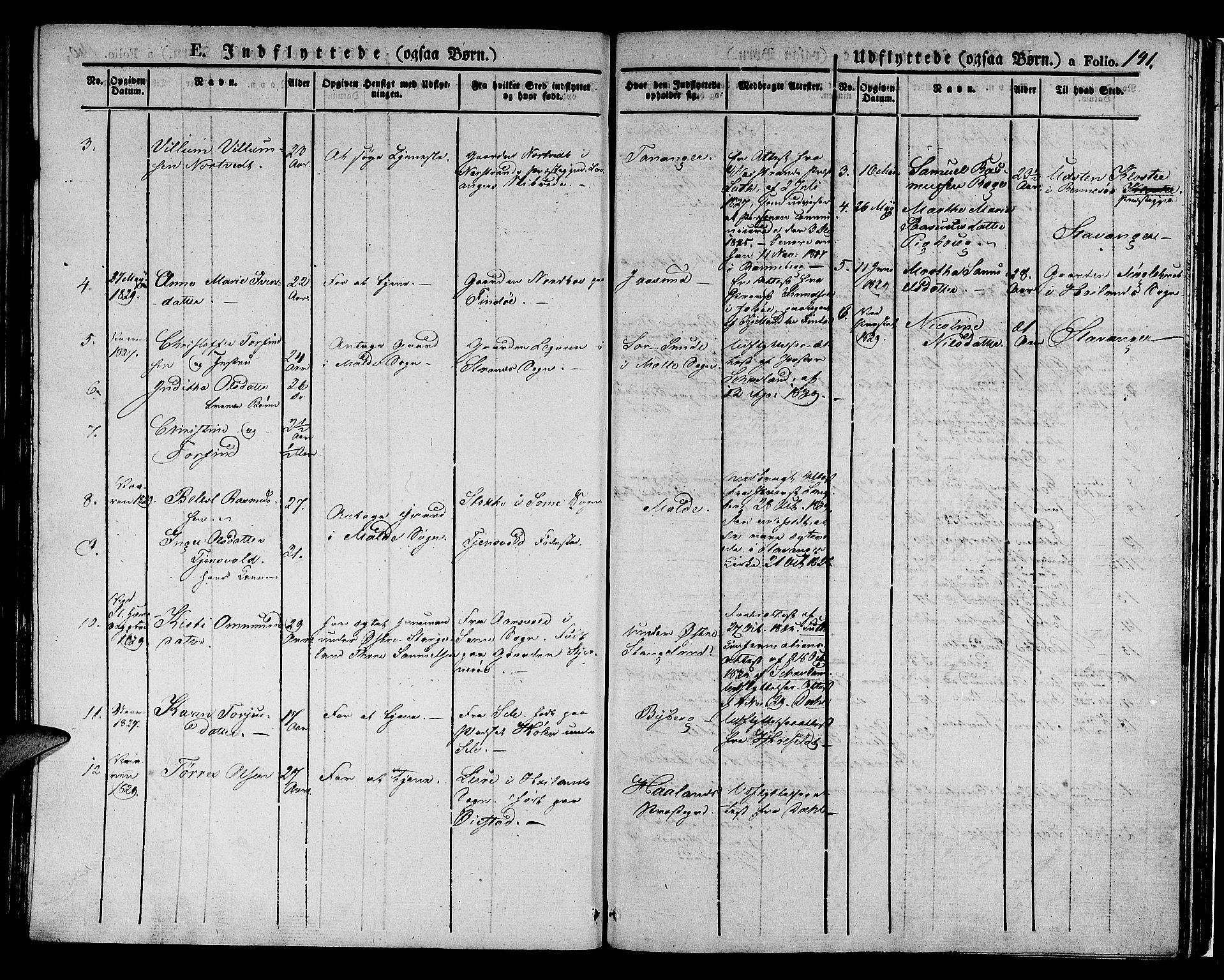 Håland sokneprestkontor, SAST/A-101802/001/30BA/L0005: Parish register (official) no. A 5, 1829-1841, p. 141