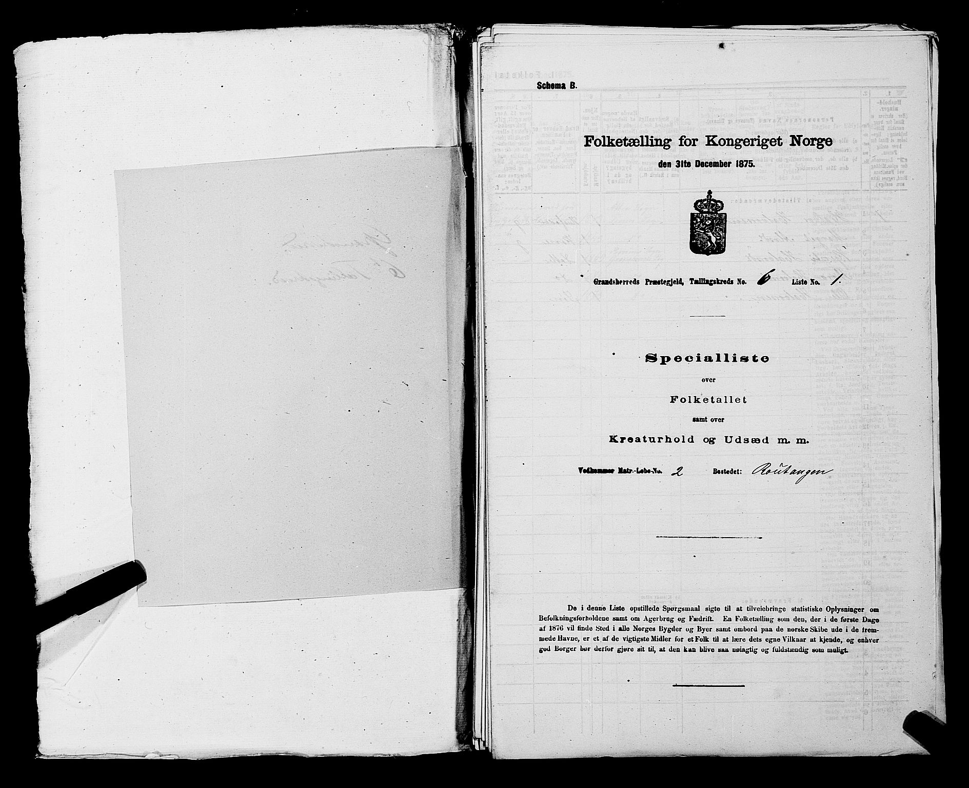 SAKO, 1875 census for 0824P Gransherad, 1875, p. 686