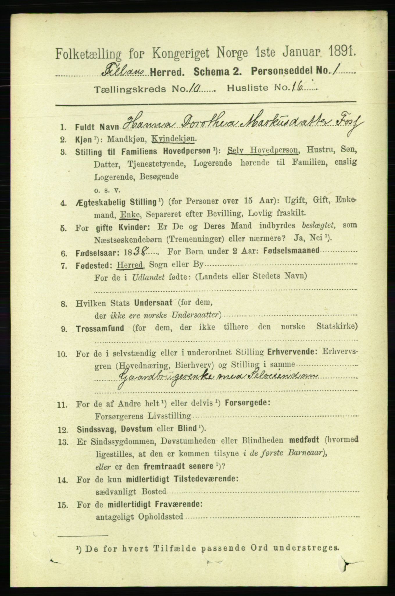 RA, 1891 census for 1616 Fillan, 1891, p. 2751