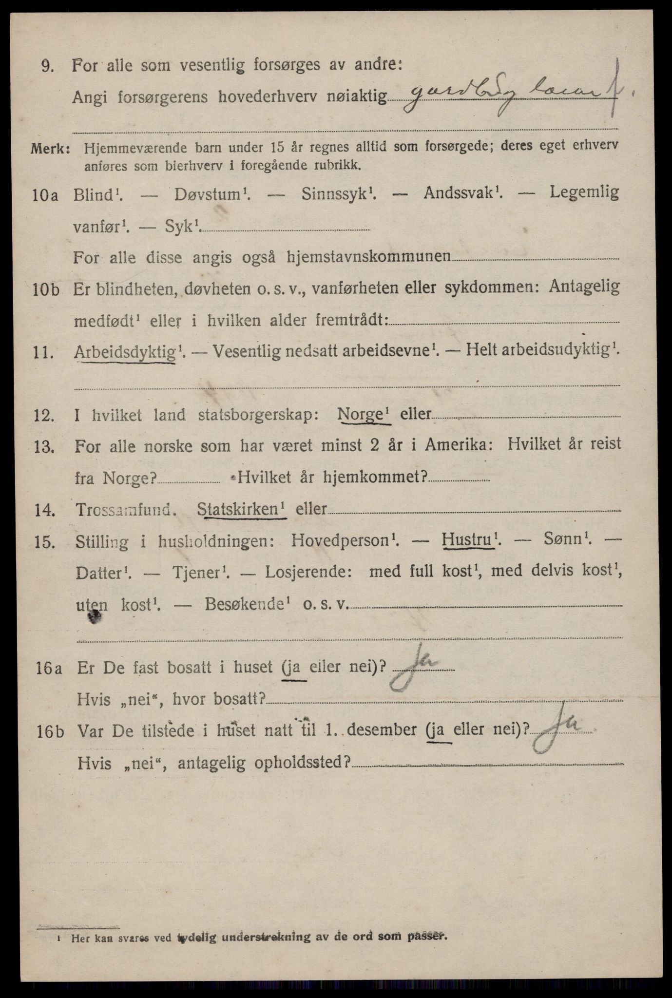 SAKO, 1920 census for Kviteseid, 1920, p. 6964