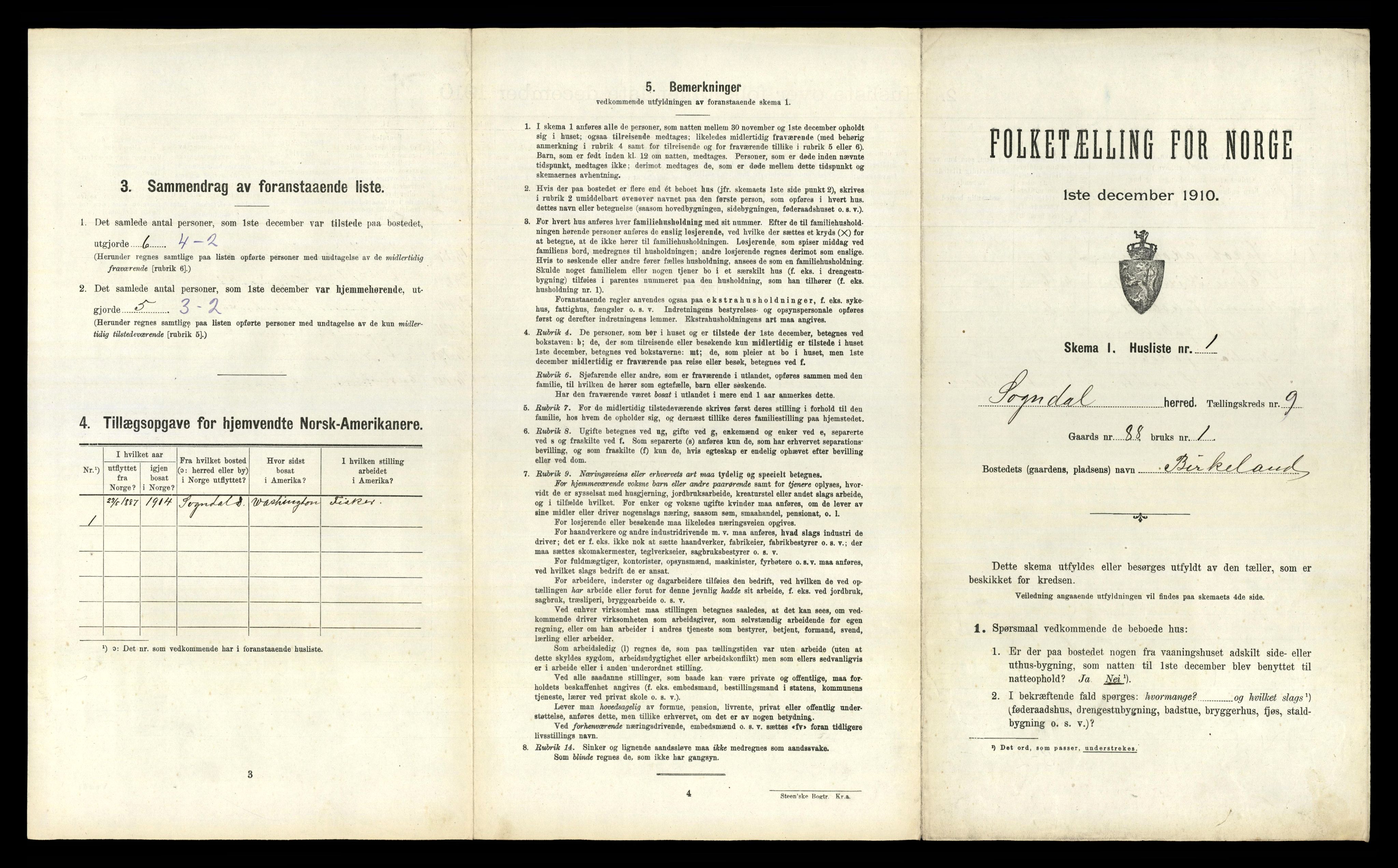 RA, 1910 census for Sokndal, 1910, p. 844