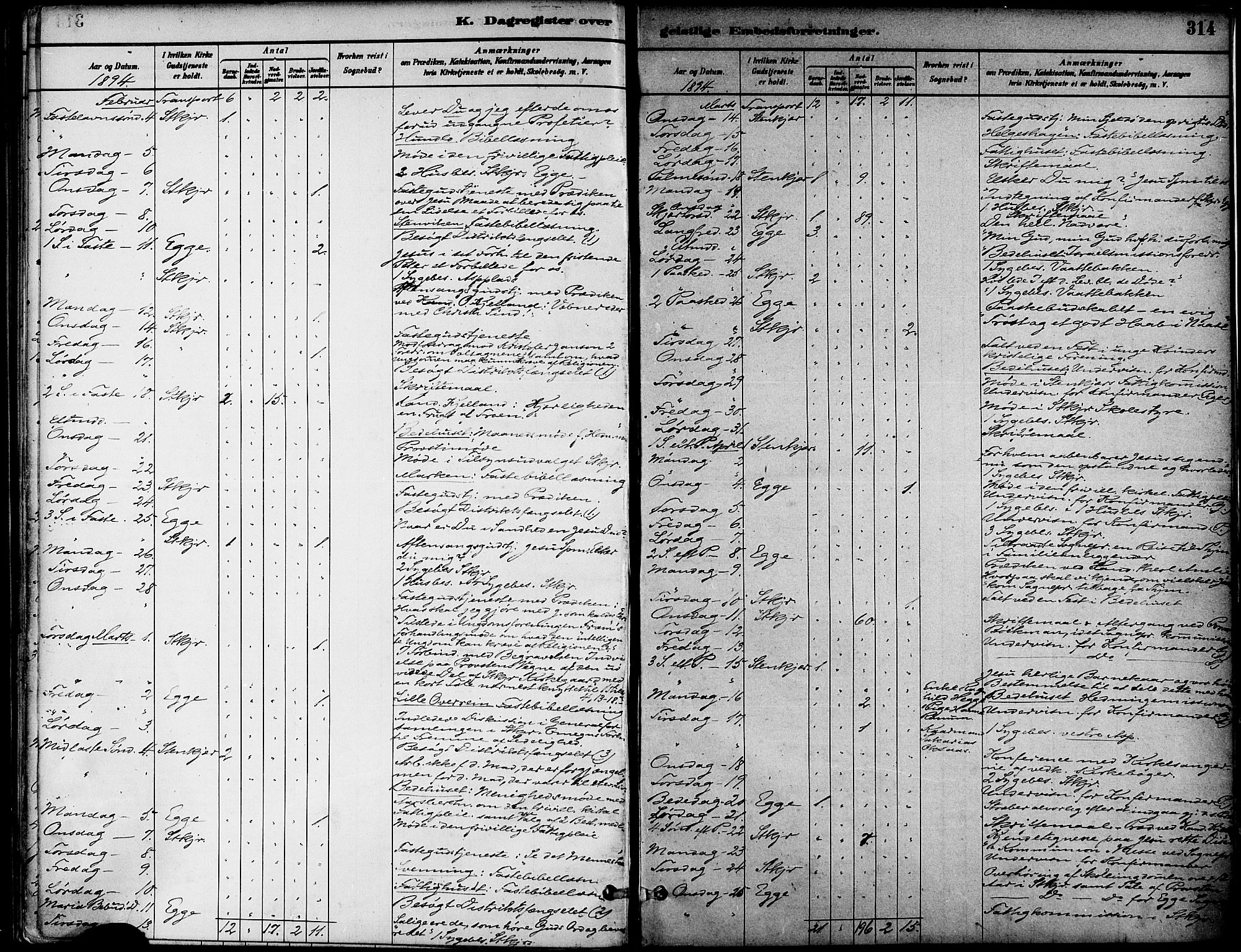 Ministerialprotokoller, klokkerbøker og fødselsregistre - Nord-Trøndelag, SAT/A-1458/739/L0371: Parish register (official) no. 739A03, 1881-1895, p. 314